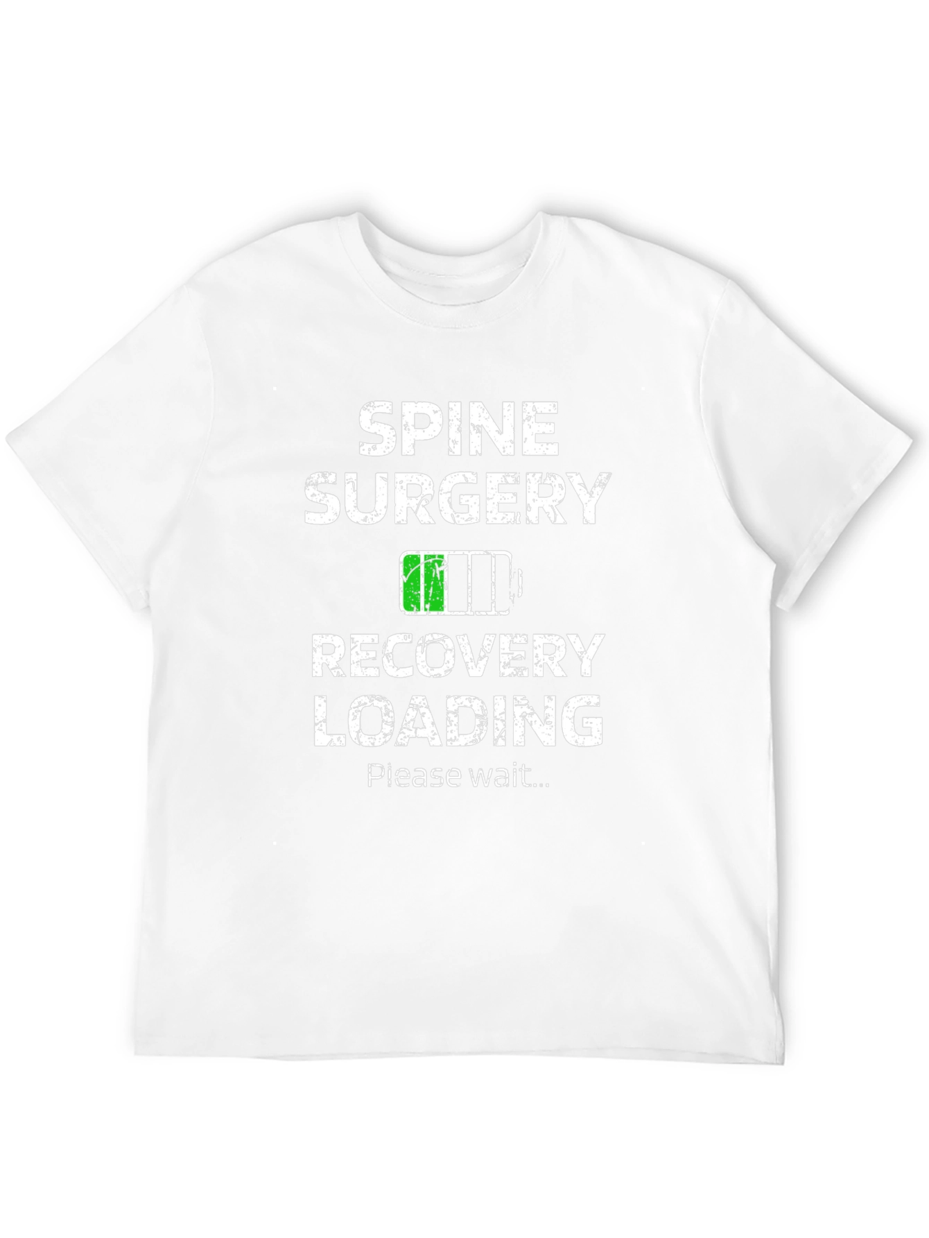 Black Spine Surgery Recovery Loading T-Shirt view 12