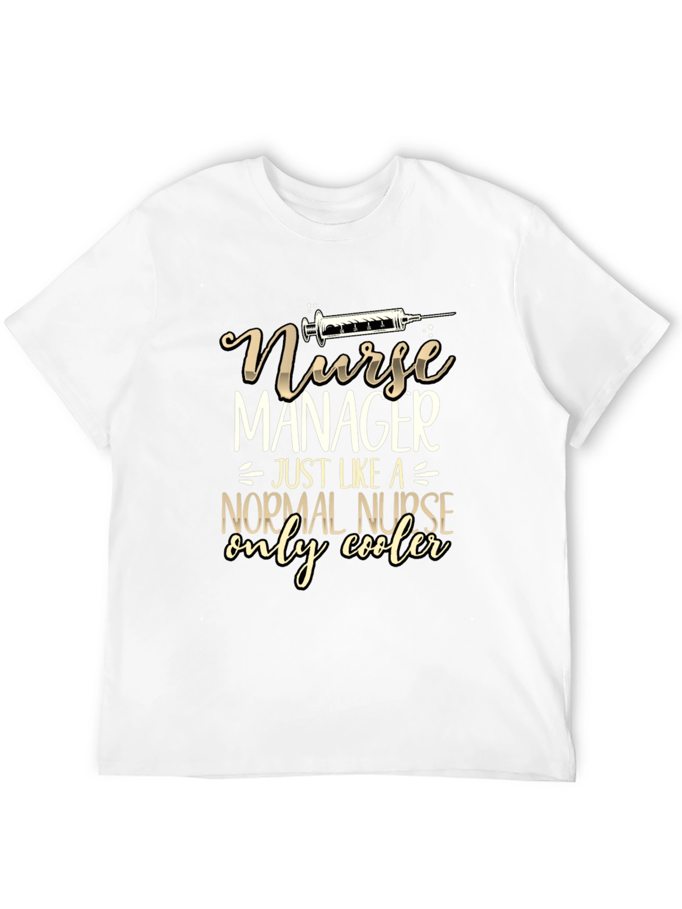 Black Nurse Manager Funny T-Shirt - Only Cooler! view 12