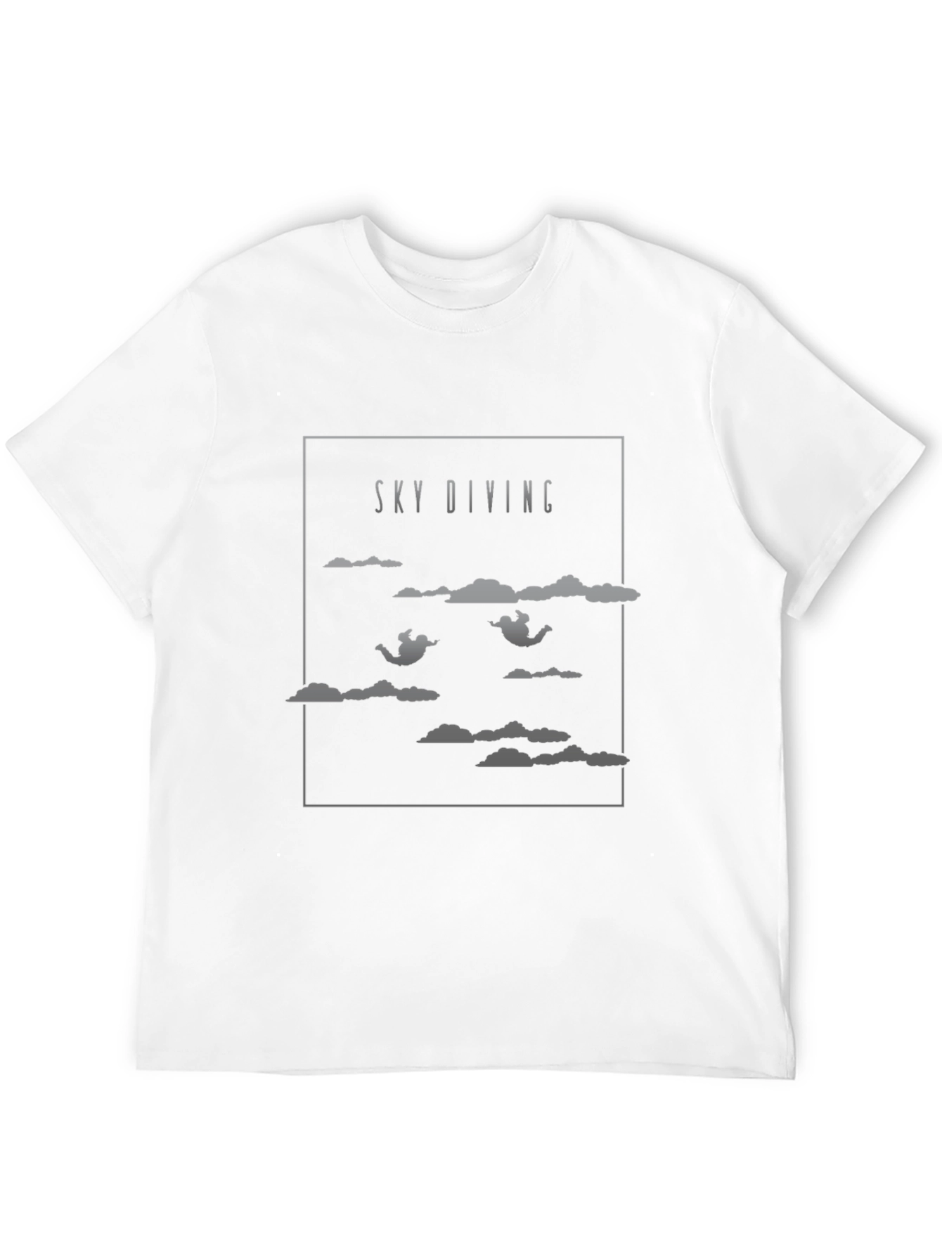 Black Skydiving Graphic Tee - Adventure Seeker T-Shirt view 12