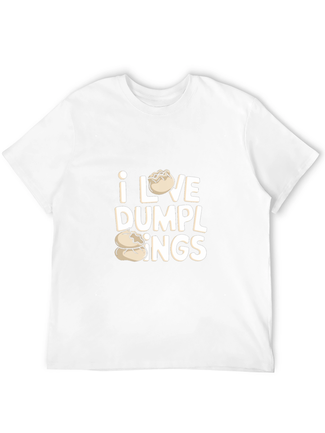 Black I Love Dumplings Graphic T-Shirt - Casual Wear view 12