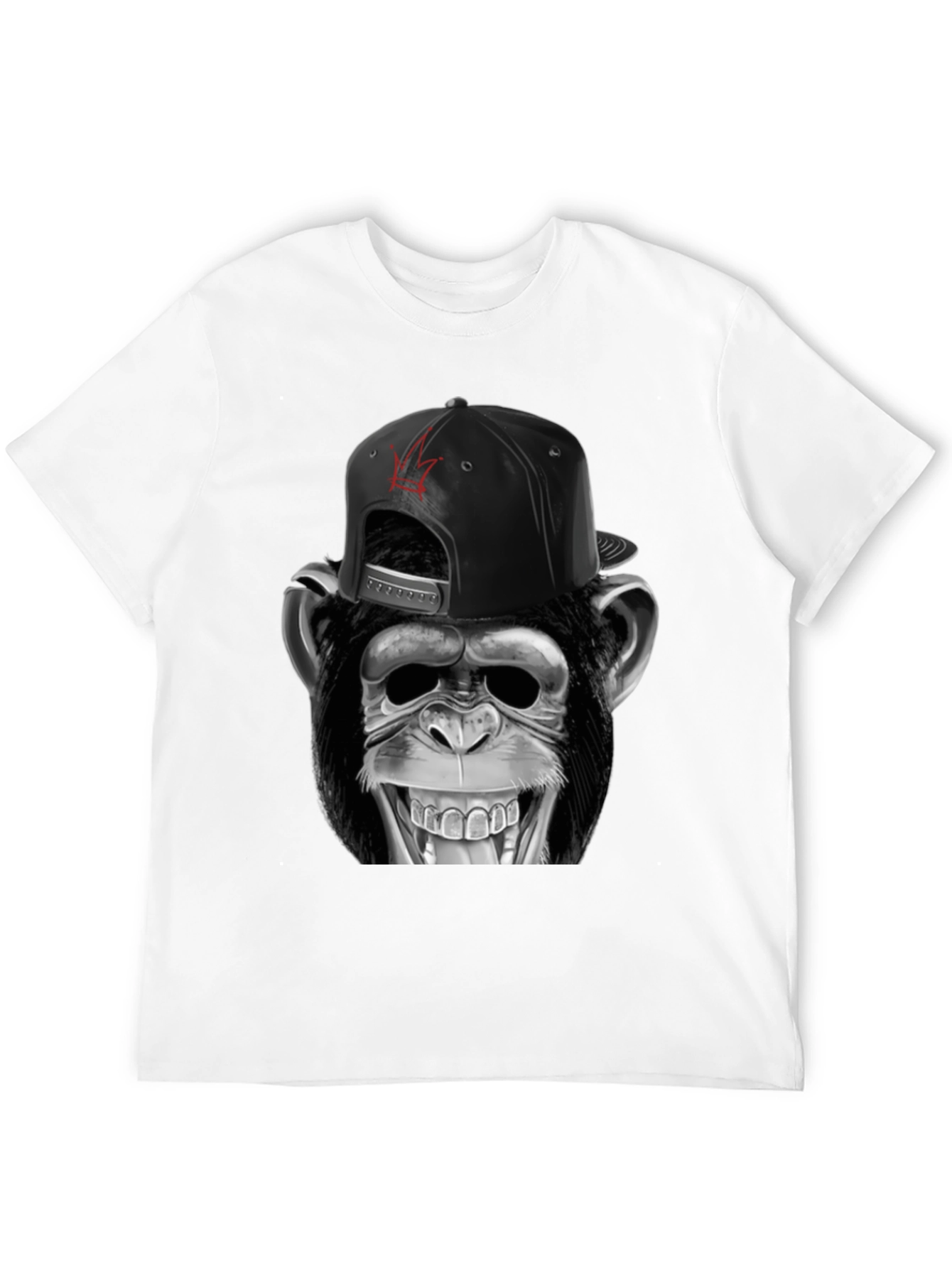 Black Monkey T-Shirt - Funny Animal Tee view 12