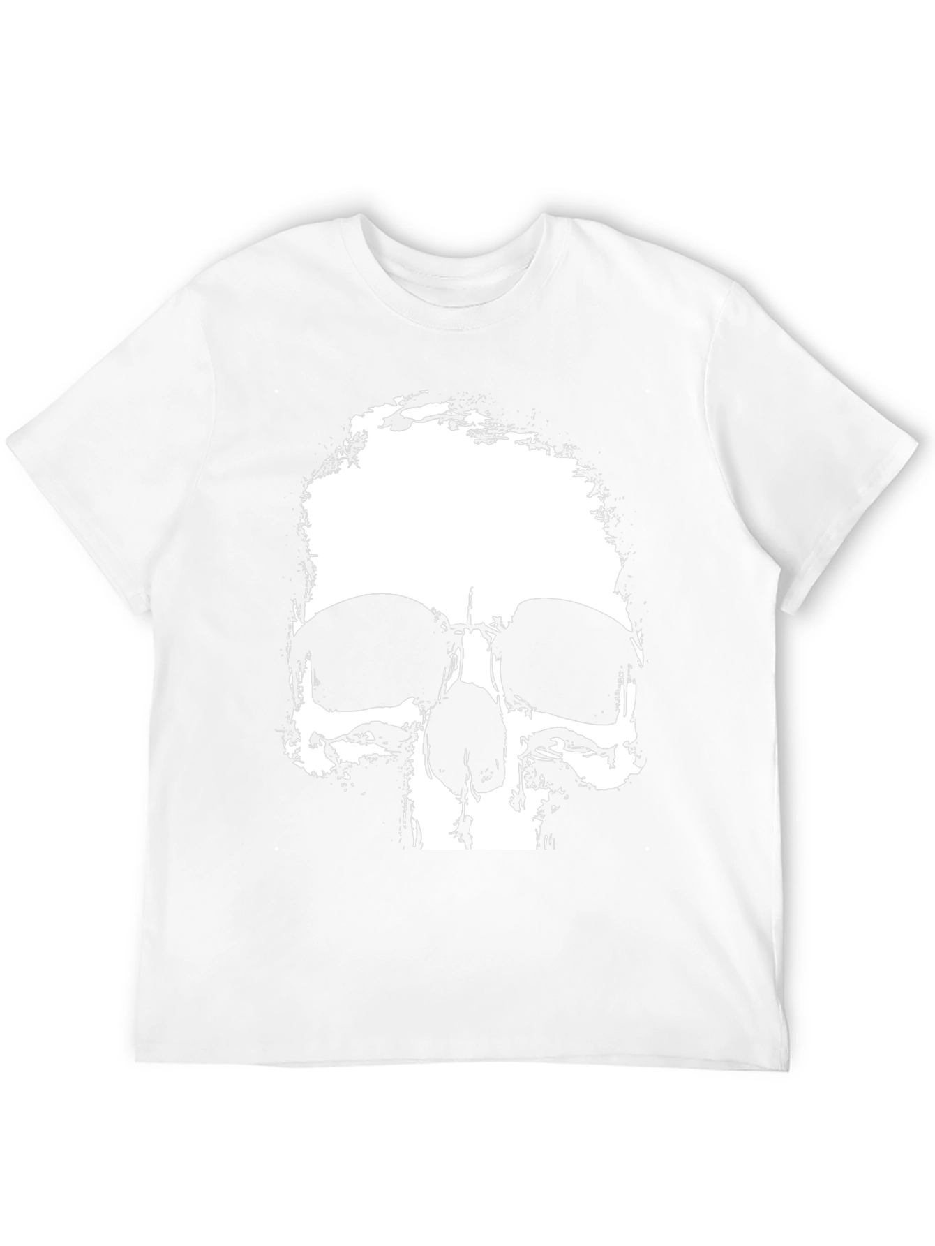 Black Skull Graphic Print Black T-Shirt view 12