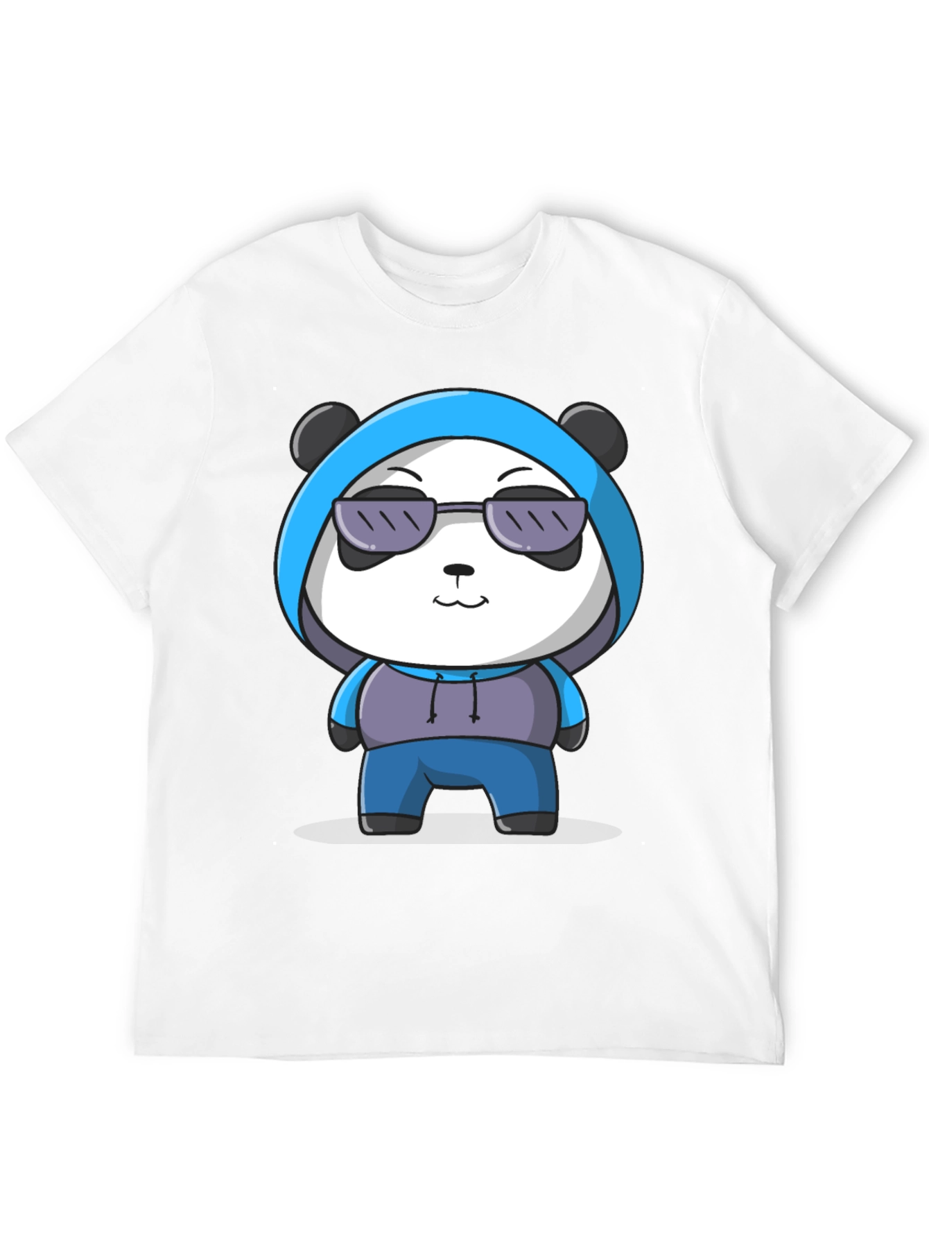Black Cool Panda Graphic Tee - Casual Black T-Shirt view 12