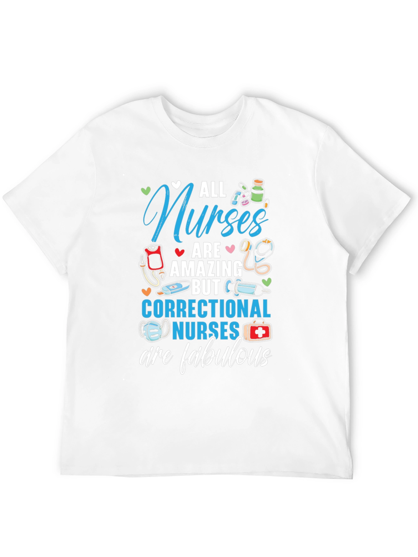 Black Correctional Nurse Fabulous T-Shirt view 12