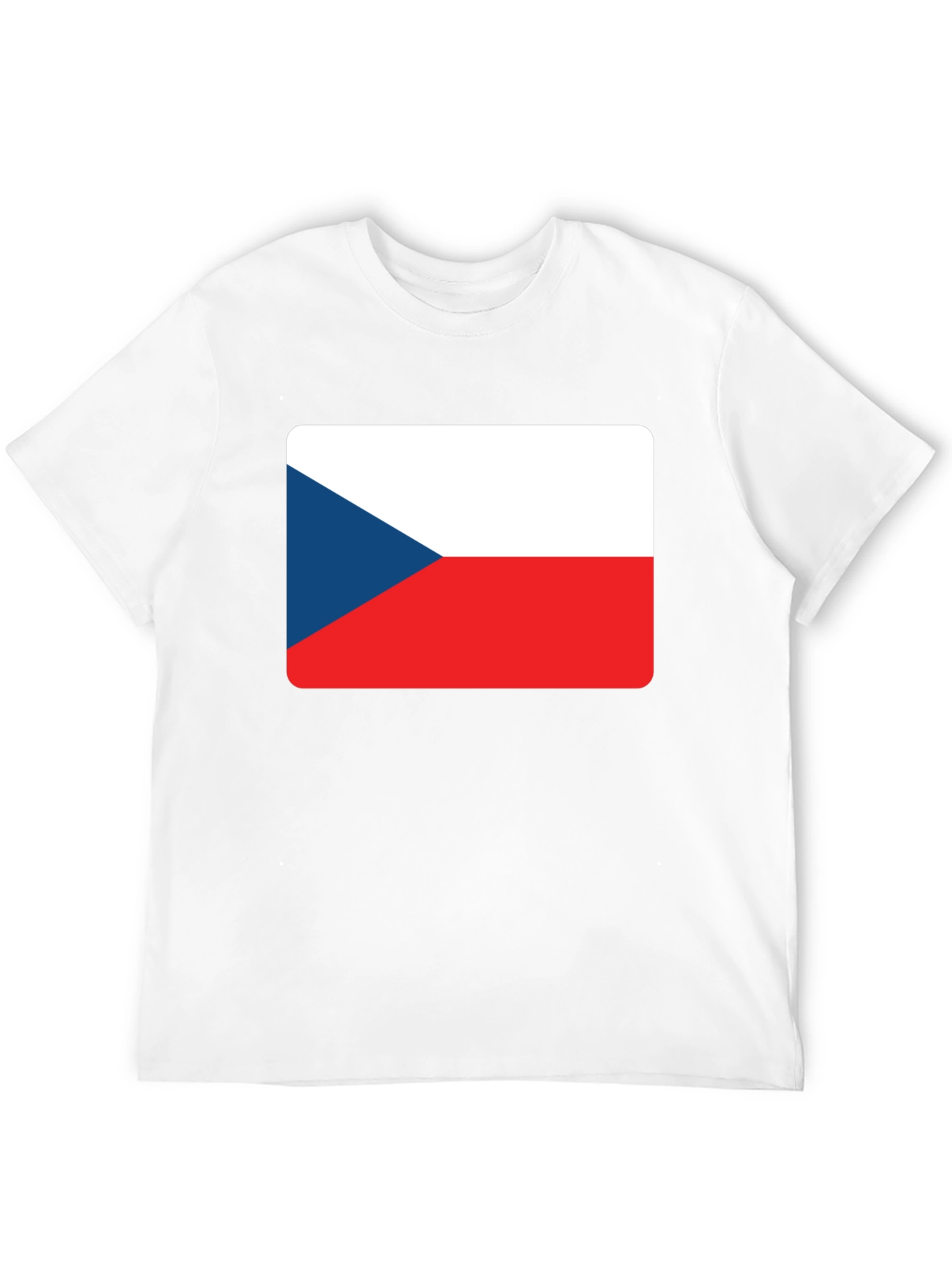 Black Czech Republic Flag T-Shirt view 12