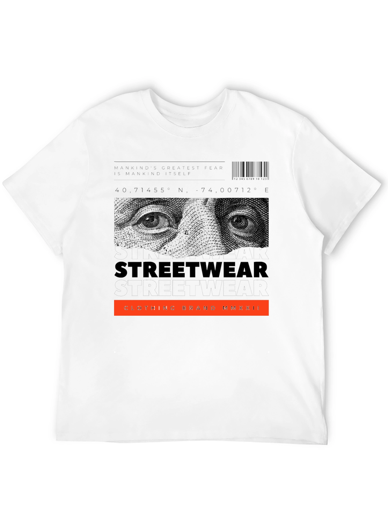 Black Streetwear Graphic Print Black T-Shirt view 12