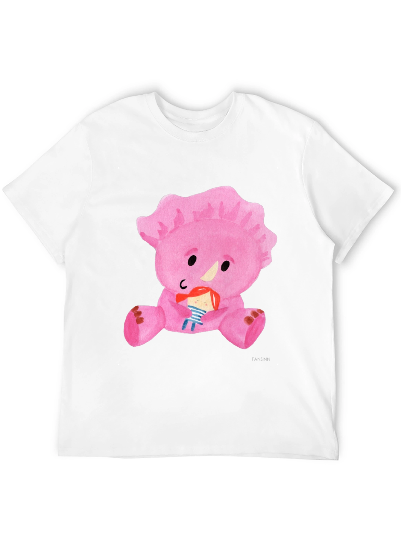 Black Pink Dinosaur T-Shirt view 12