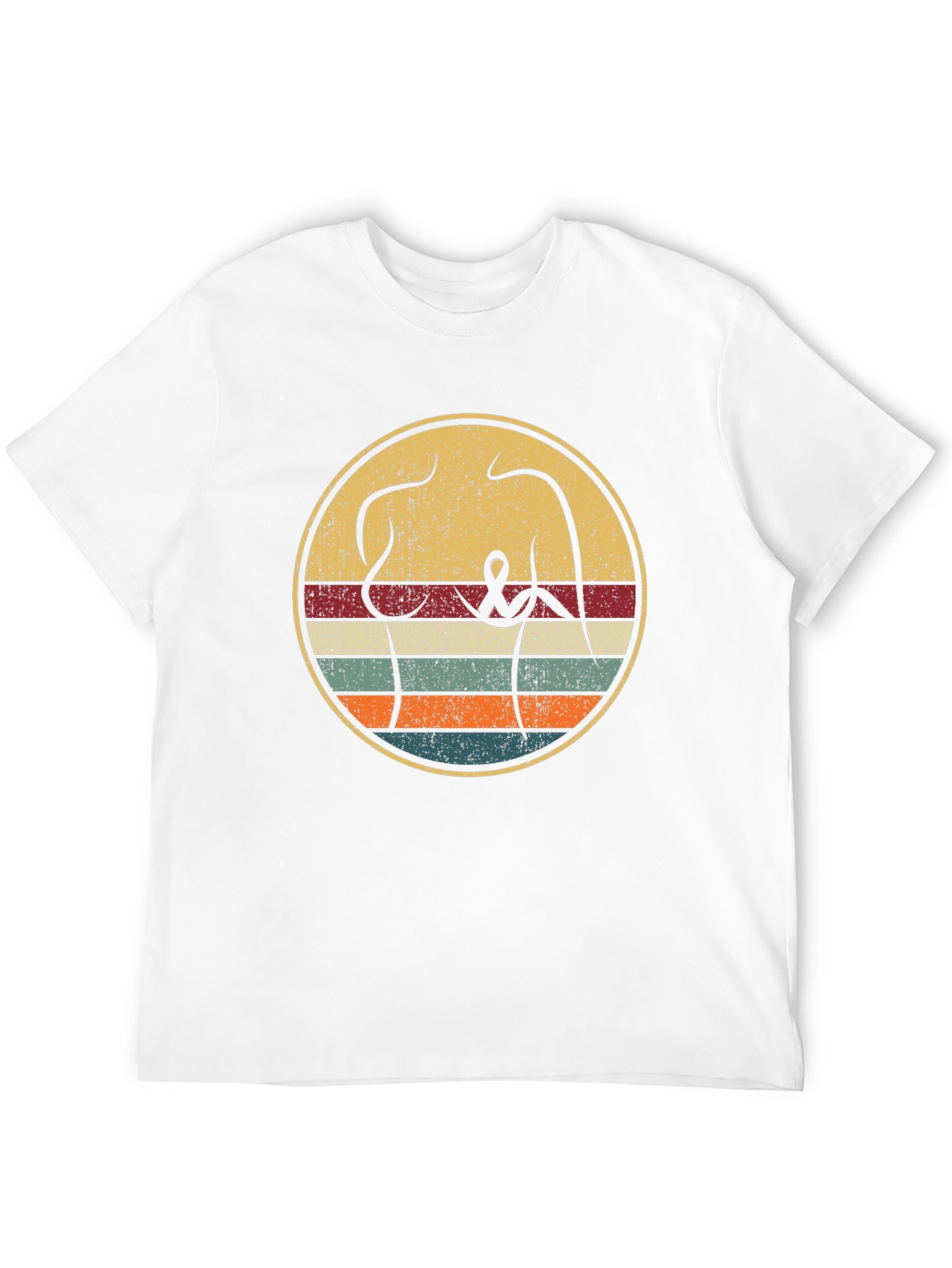 Black Retro Breast Cancer Awareness T-Shirt view 12