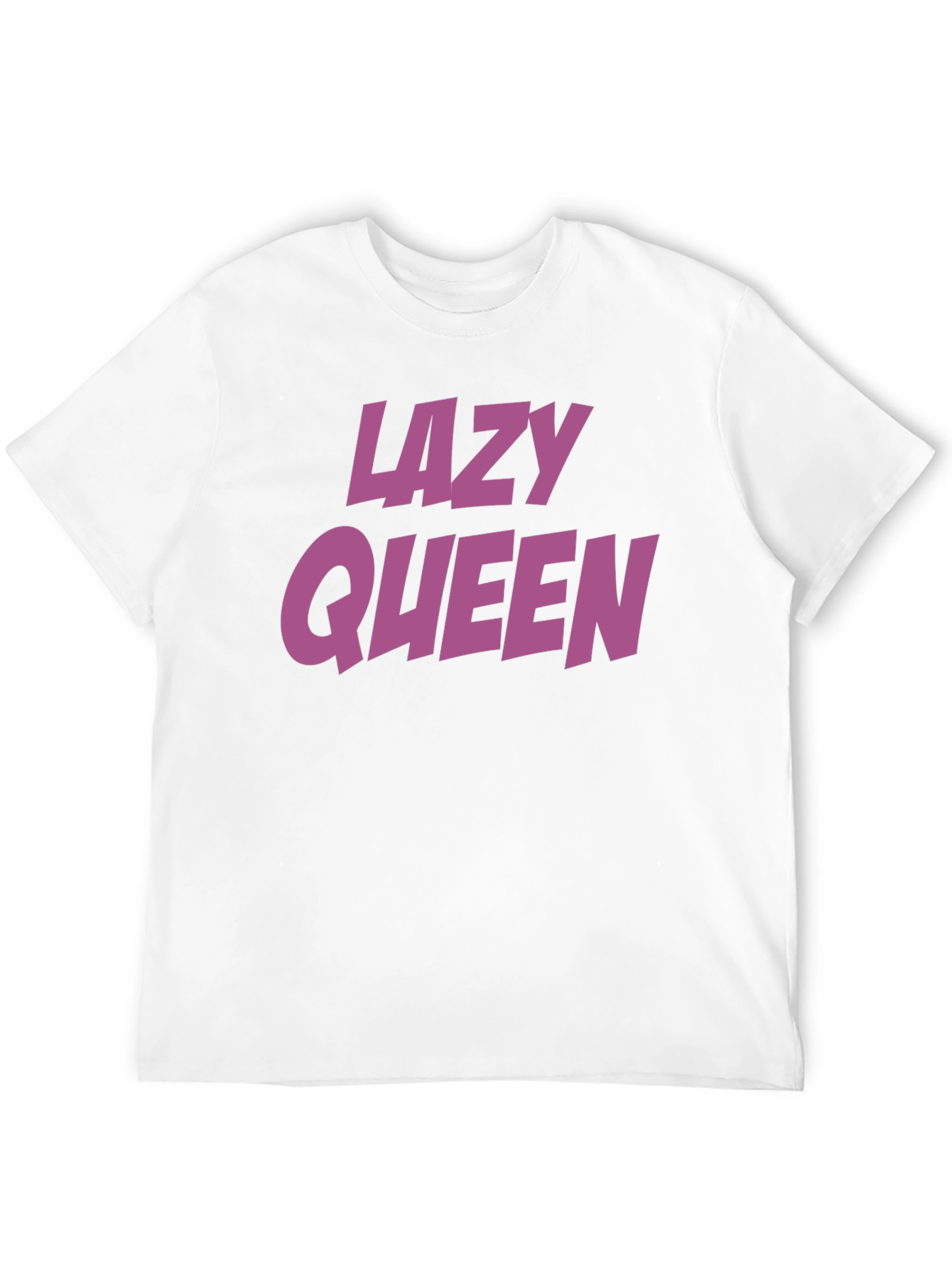 Black Lazy Queen Graphic T-Shirt - Casual Cotton Tee view 12