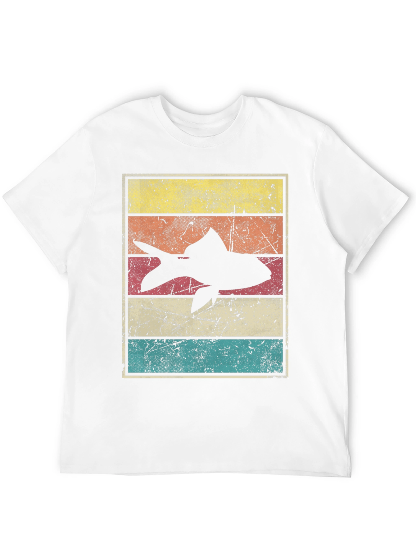 Black Retro Fish Graphic Tee - Vintage Style view 12