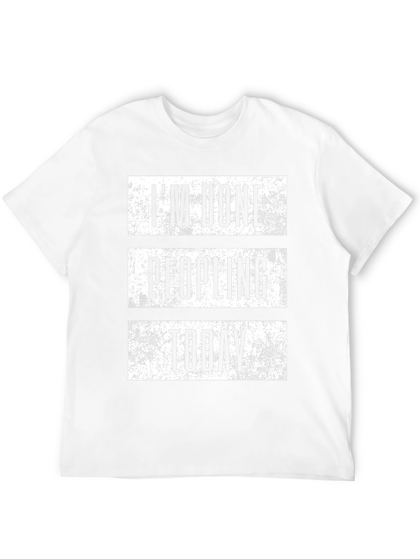 Black I'm Done Peopling Today Graphic Tee - Black view 12