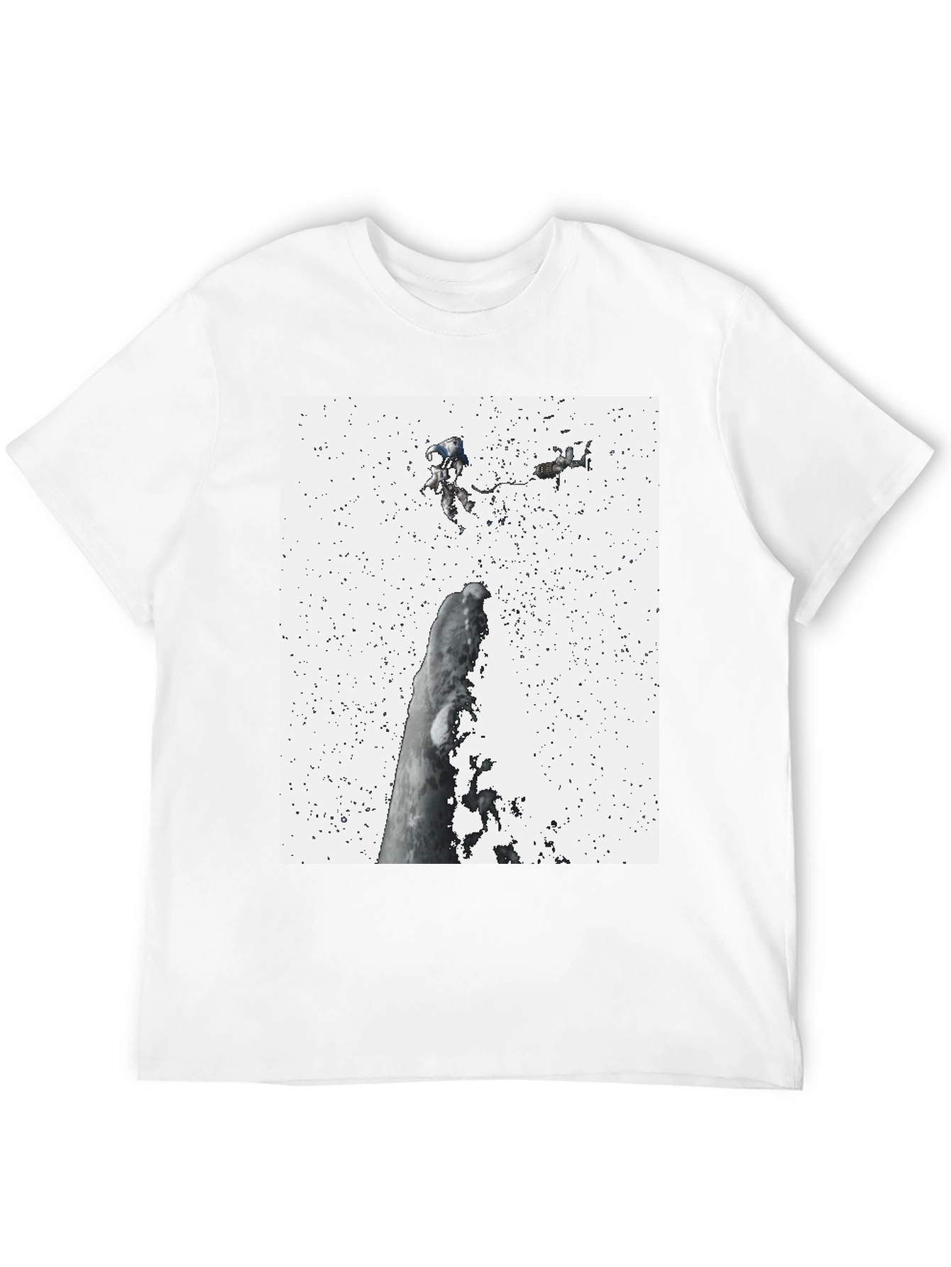 Black Astronauts in Space Black Tee view 12