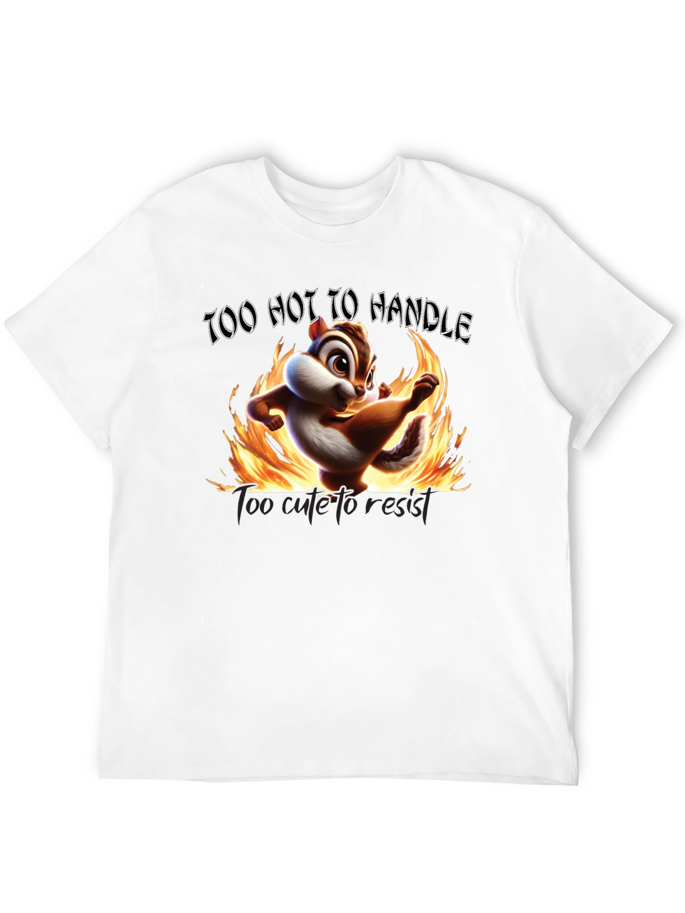 Black Too Hot To Handle Chipmunk Graphic Tee view 12