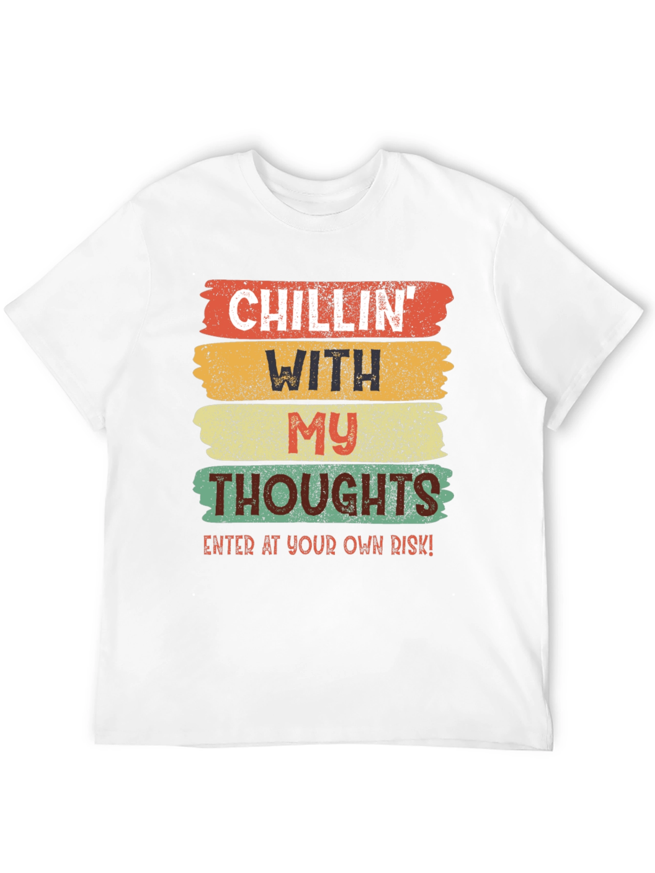 Black Chillin' With My Thoughts Graphic Tee view 12