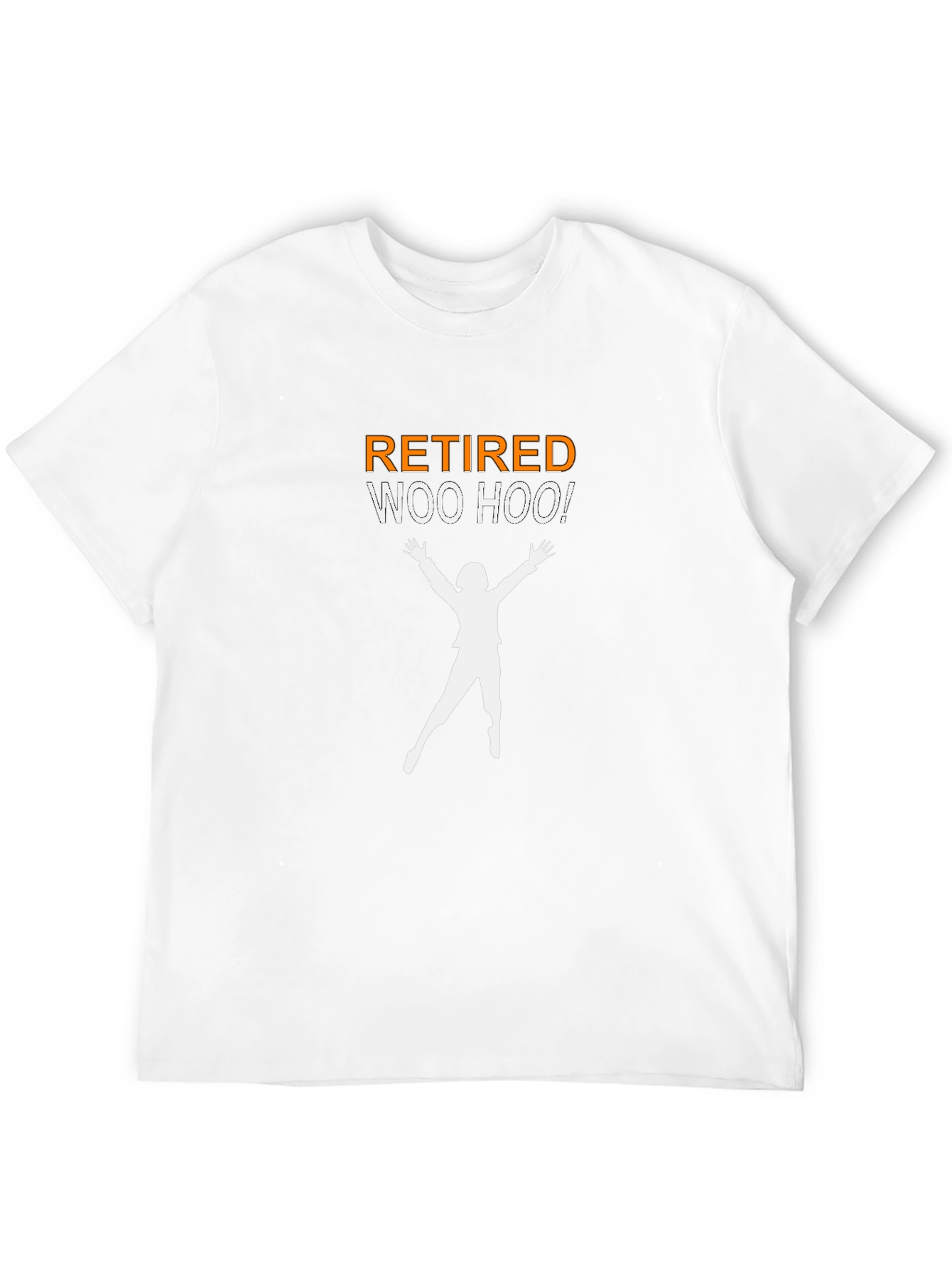 Black Retired Woo Hoo! Graphic T-Shirt view 12