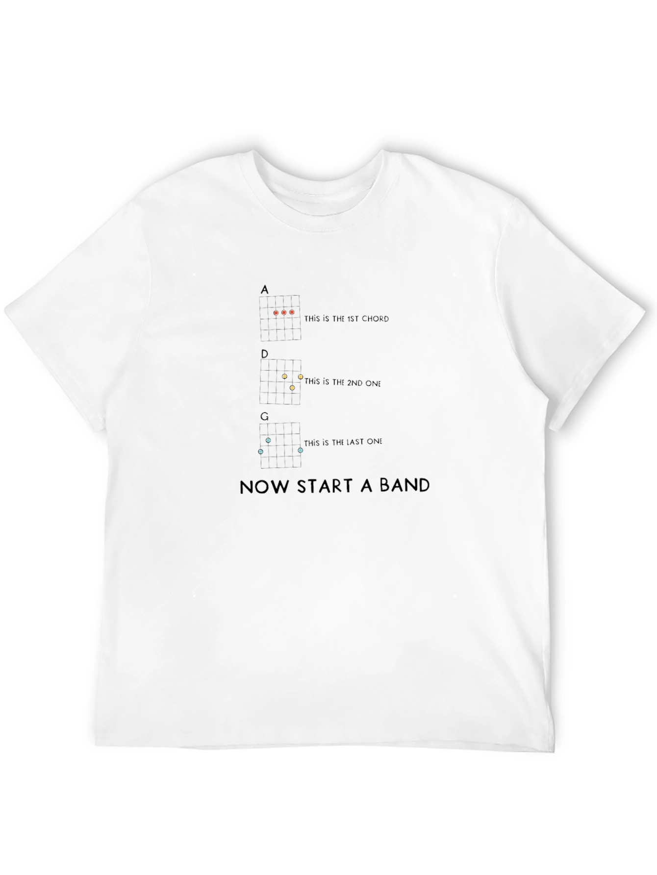 Black Start a Band T-Shirt - Ukulele Chords view 12