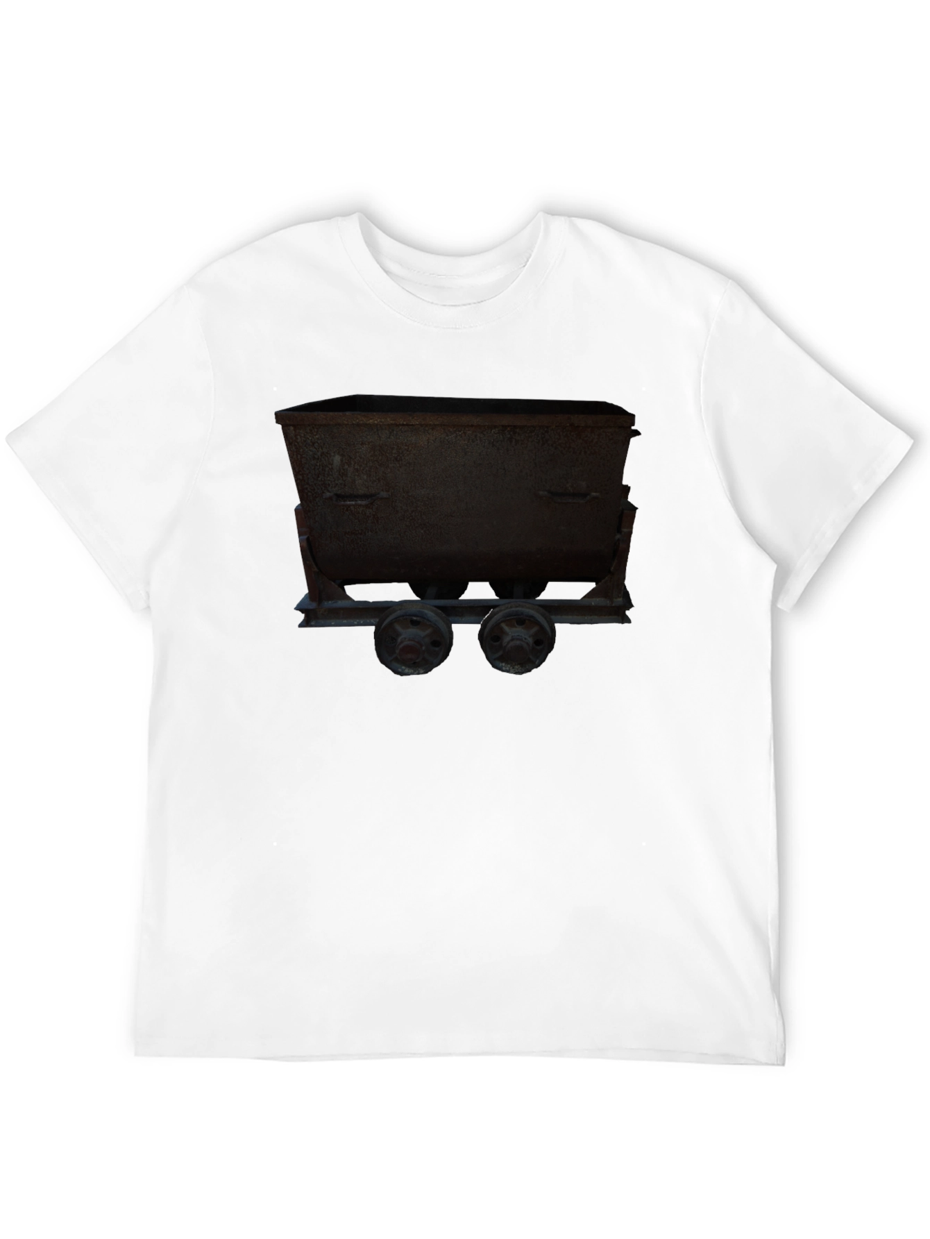 Black Mining Cart Graphic Tee - Dark view 12
