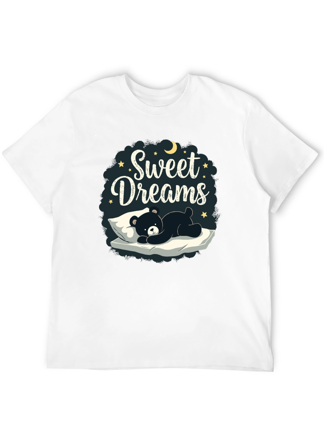 Black Sweet Dreams Bear Graphic T-Shirt view 12