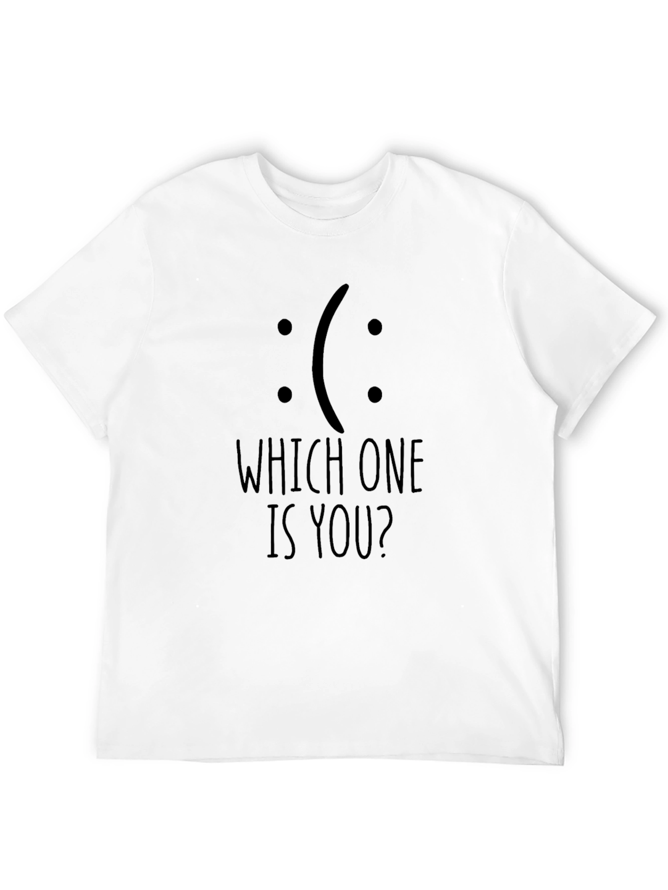 Black Which One Is You? Graphic Tee view 12