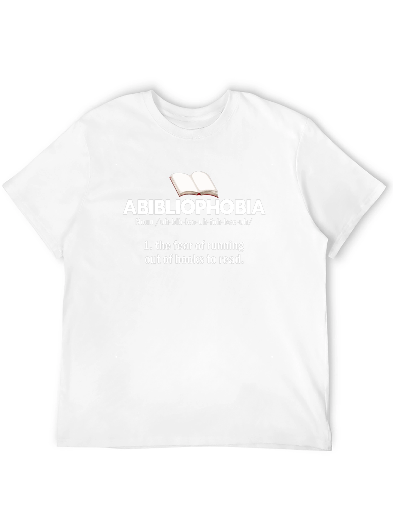 Black Abibliophobia Definition T-Shirt view 12