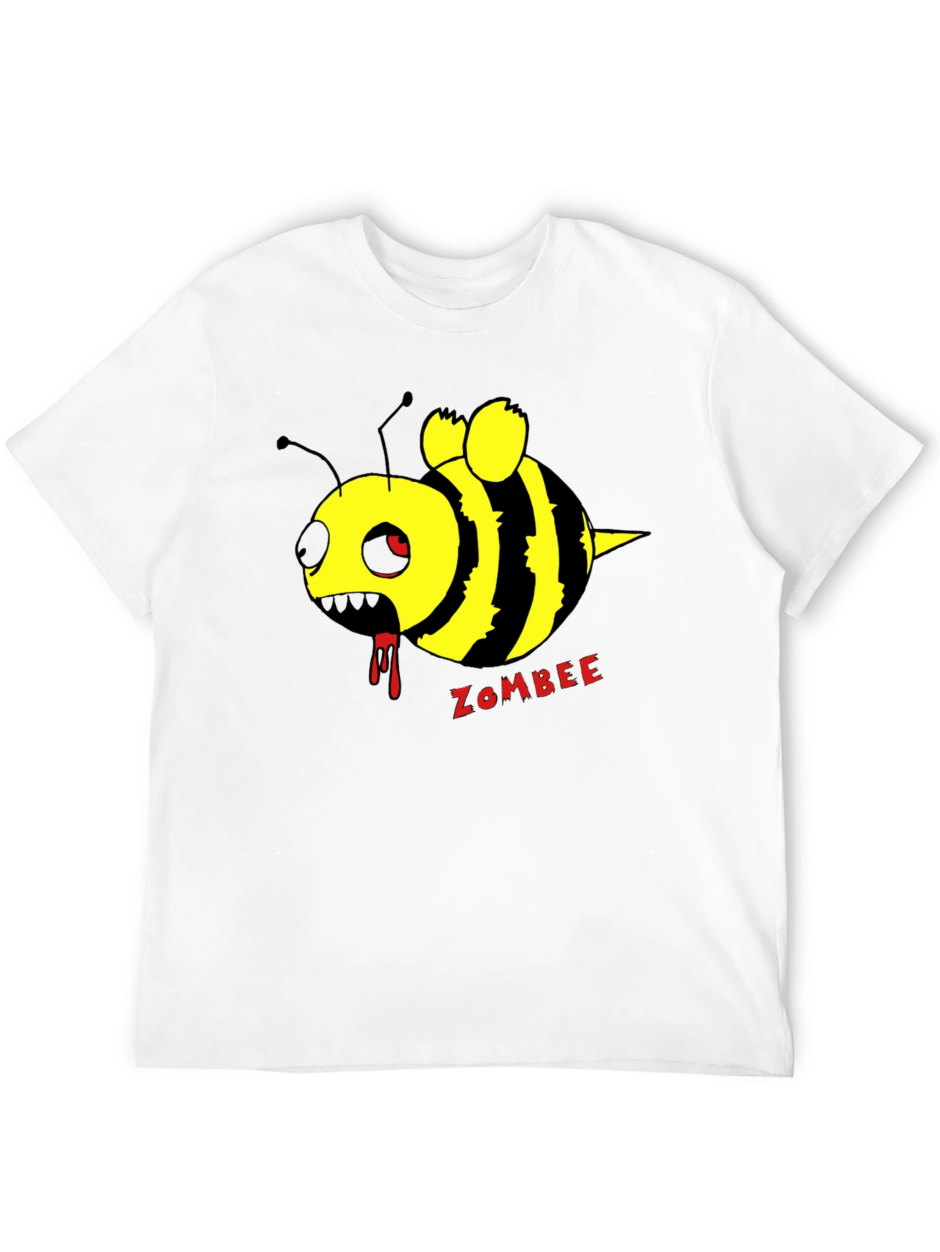 Black Zombee Graphic T-Shirt - Black Cotton Tee view 12