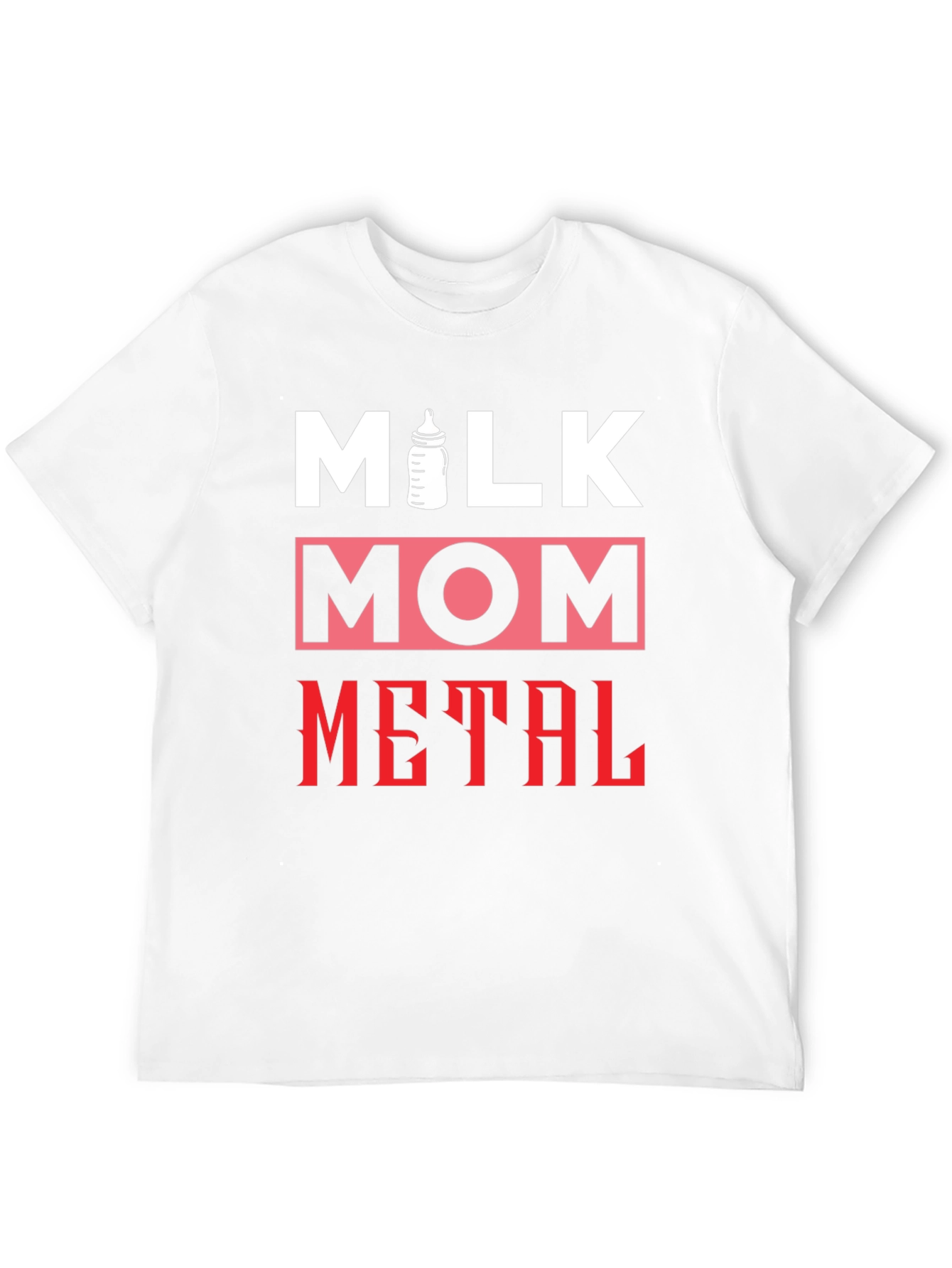 Black Milk Mom Metal T-Shirt - Funny Graphic Tee view 12