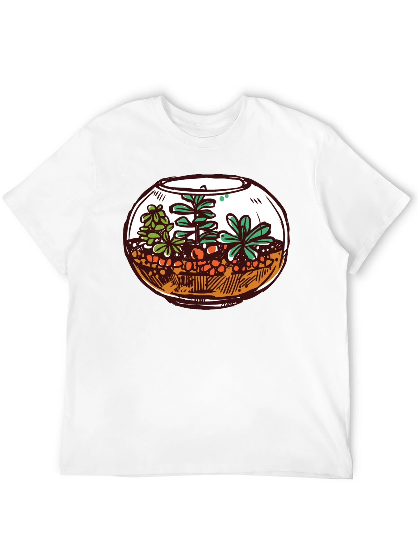 Black Terrarium Graphic Tee - Unique Plant Lover Shirt view 12