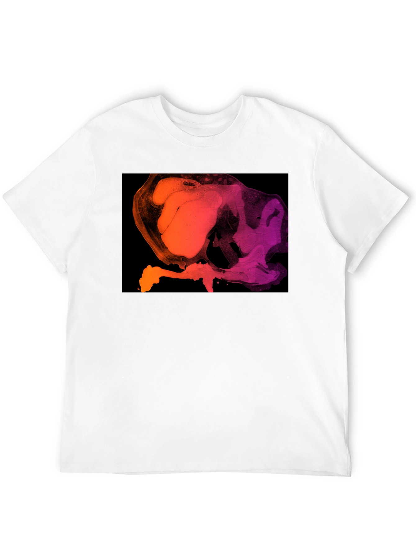 Black Abstract Gradient T-Shirt - Modern Art Tee view 12
