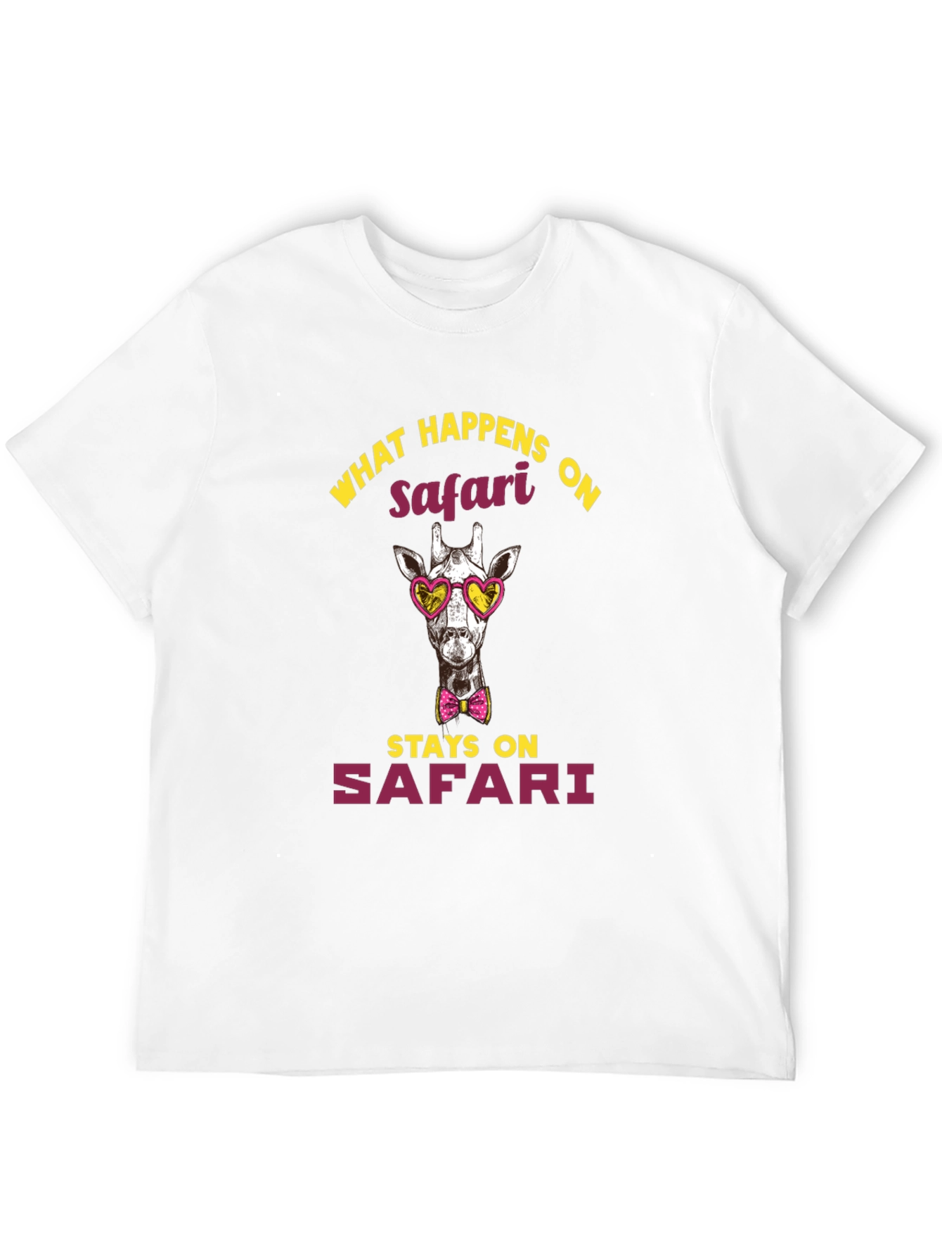 Black Safari Giraffe Graphic Tee view 12