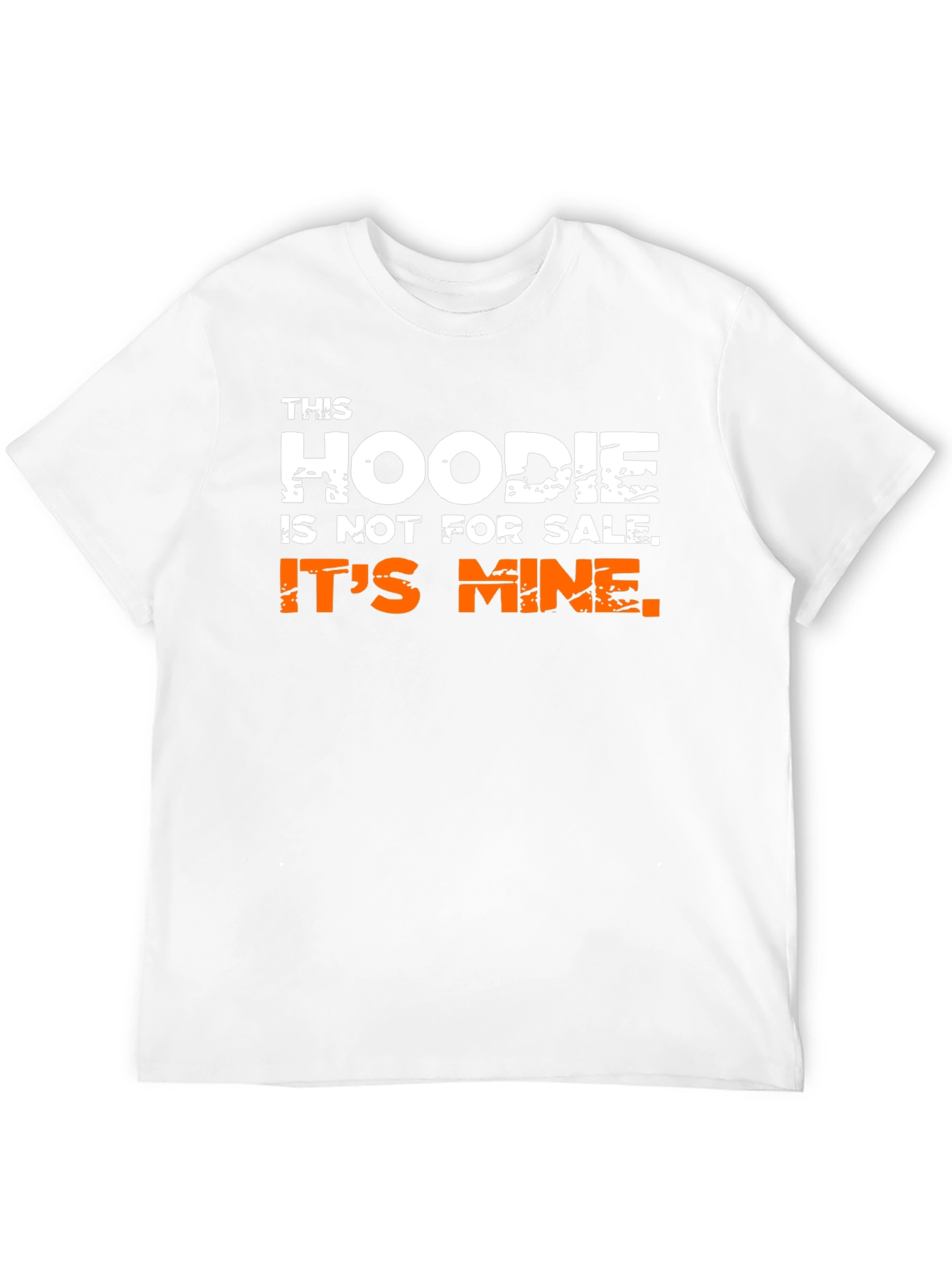 Black Humorous 'This Hoodie Is Not For Sale' Graphic Tee view 12