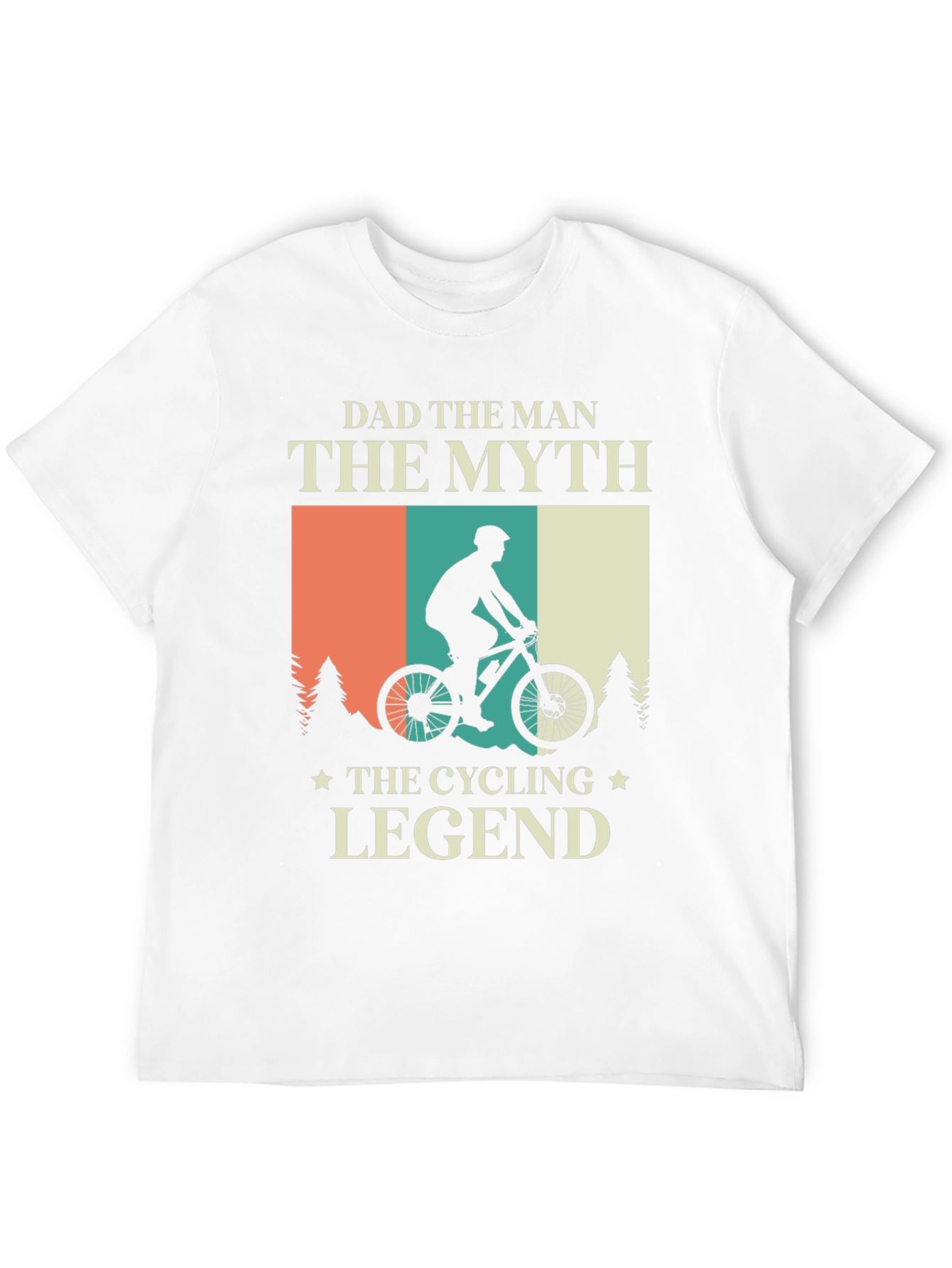 Black Dad The Man, Cycling Legend T-Shirt view 12