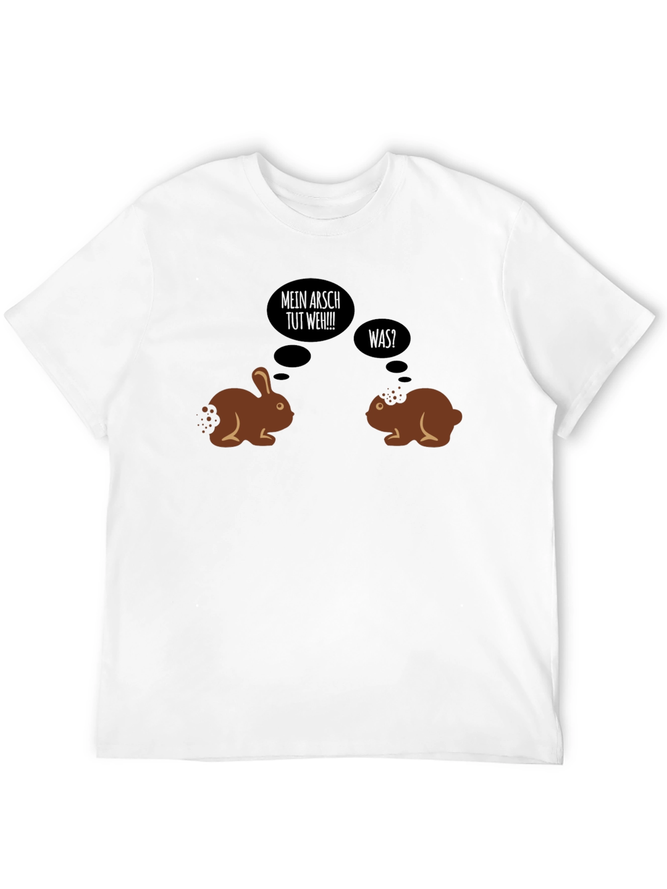 Black Humorous Easter Bunny T-Shirt view 12