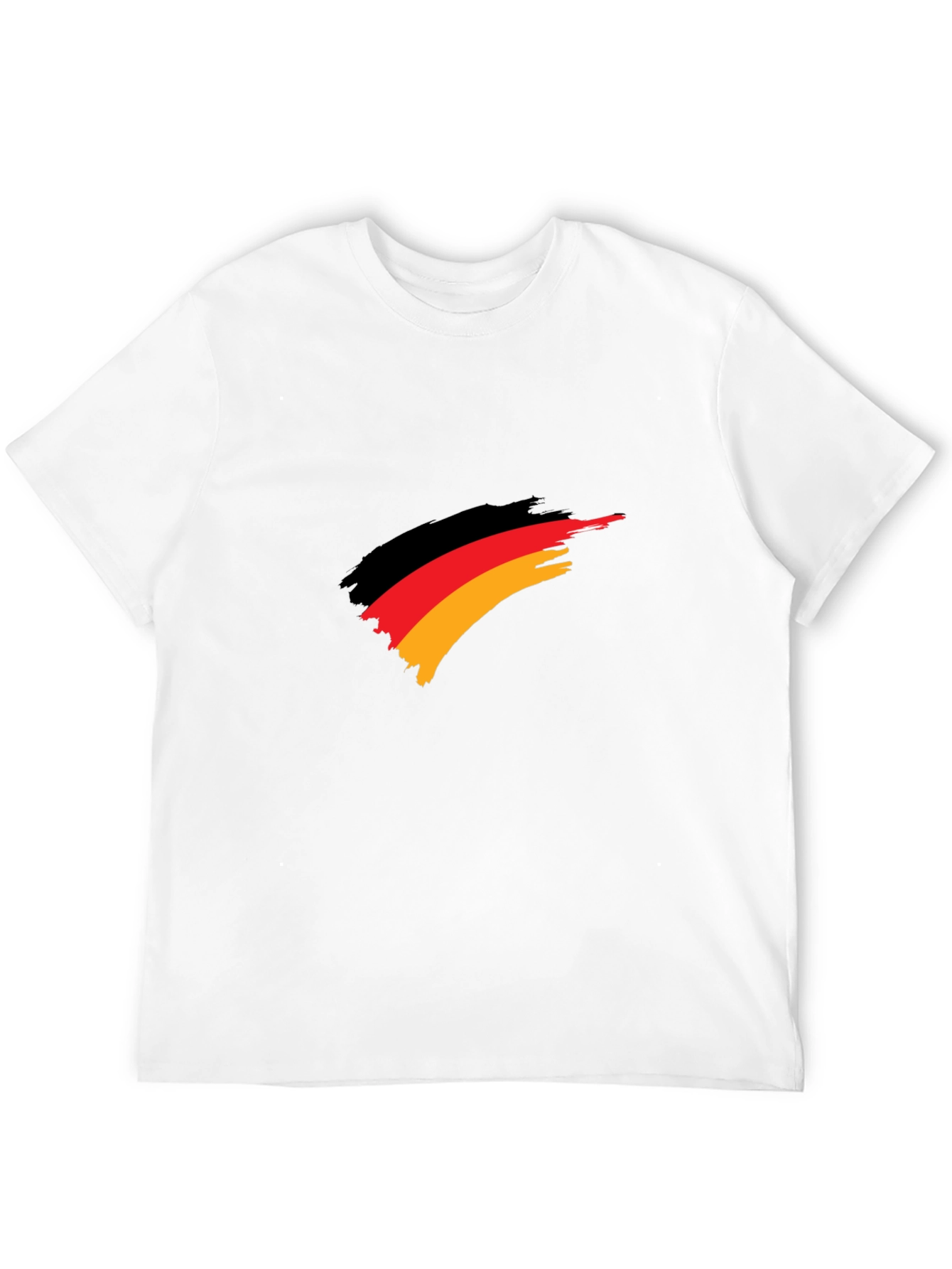 Black Germany Flag Brush Stroke T-Shirt view 12