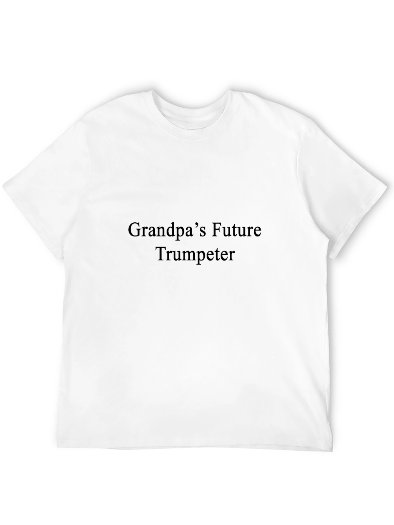 Black Grandpa's Future Trumpeter Black T-Shirt view 12