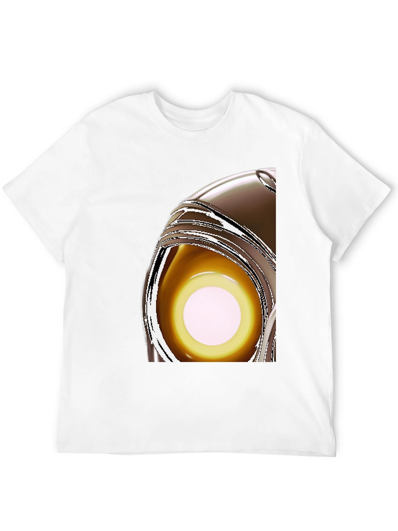 Black Abstract Eye T-Shirt - Modern Graphic Tee view 12