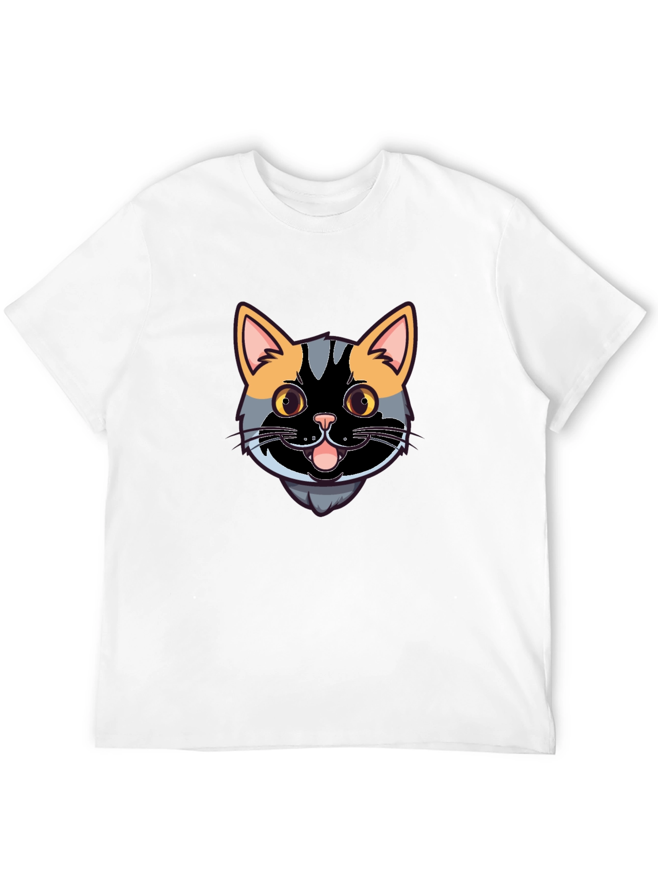 Black Cool Cat Graphic Tee - Black Casual Shirt view 12