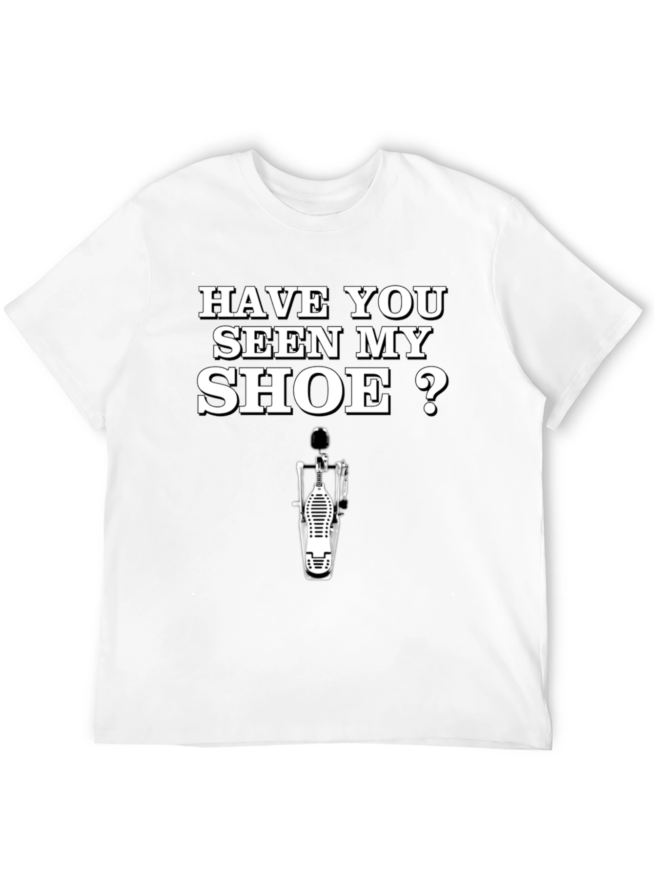 Black Funny Drummer T-Shirt - Have You Seen My Shoe? view 12
