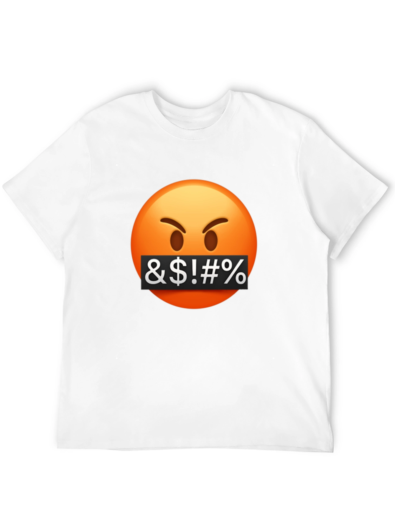 Black Censored Emoji Graphic T-Shirt - Black Cotton Blend view 12