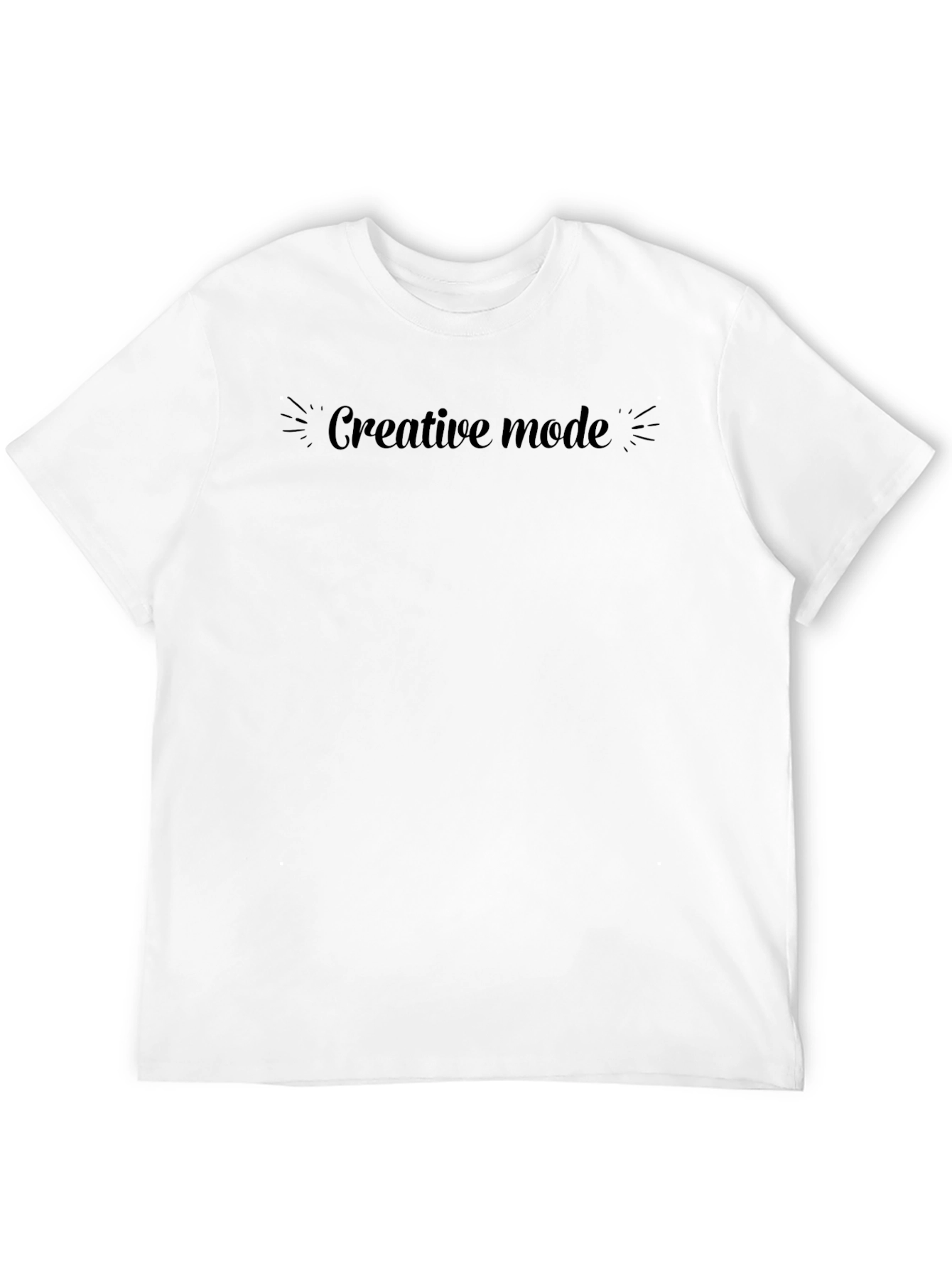 Black Creative Mode Black T-Shirt view 12