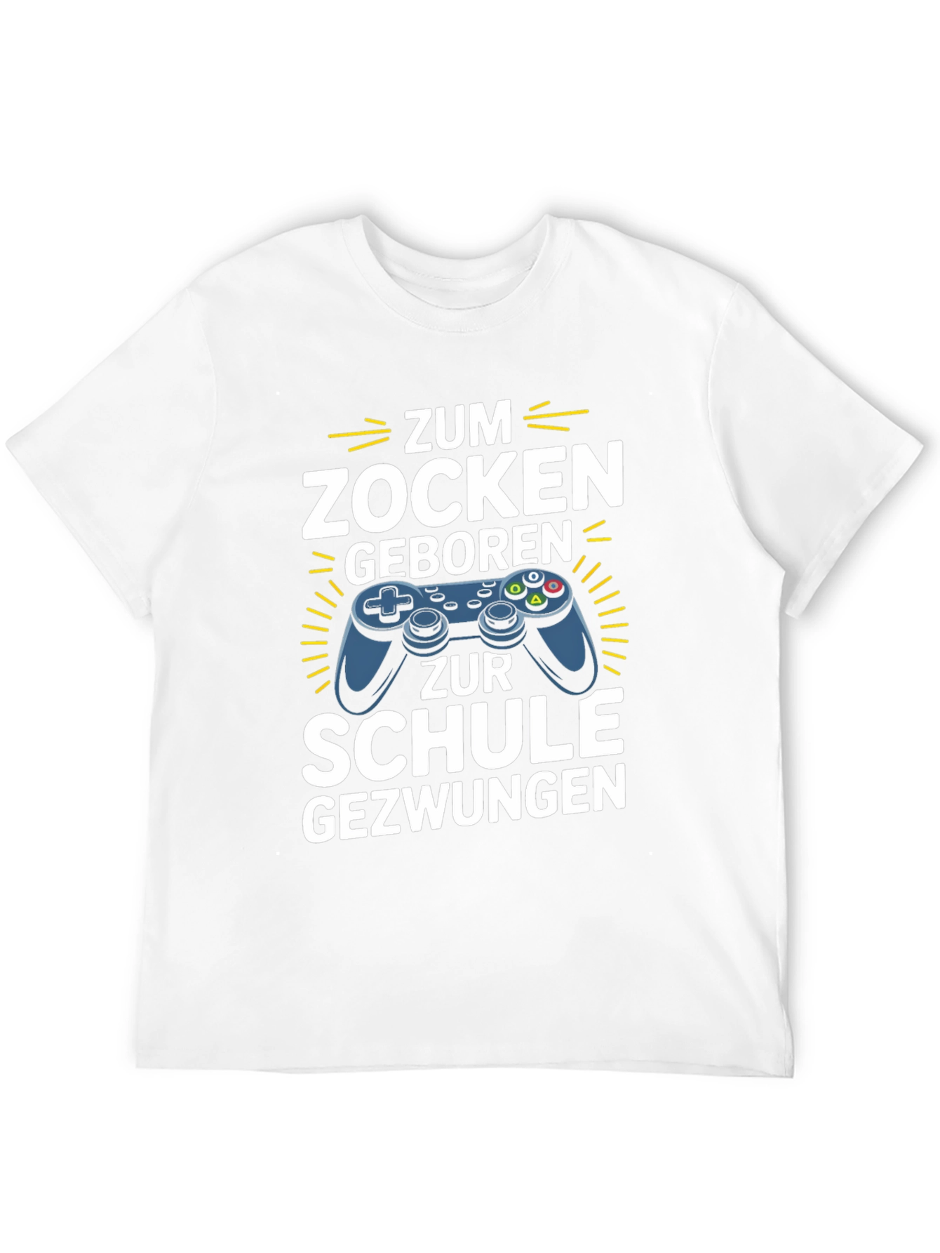 Black Gamer T-Shirt - Born to Game, Forced to School view 12