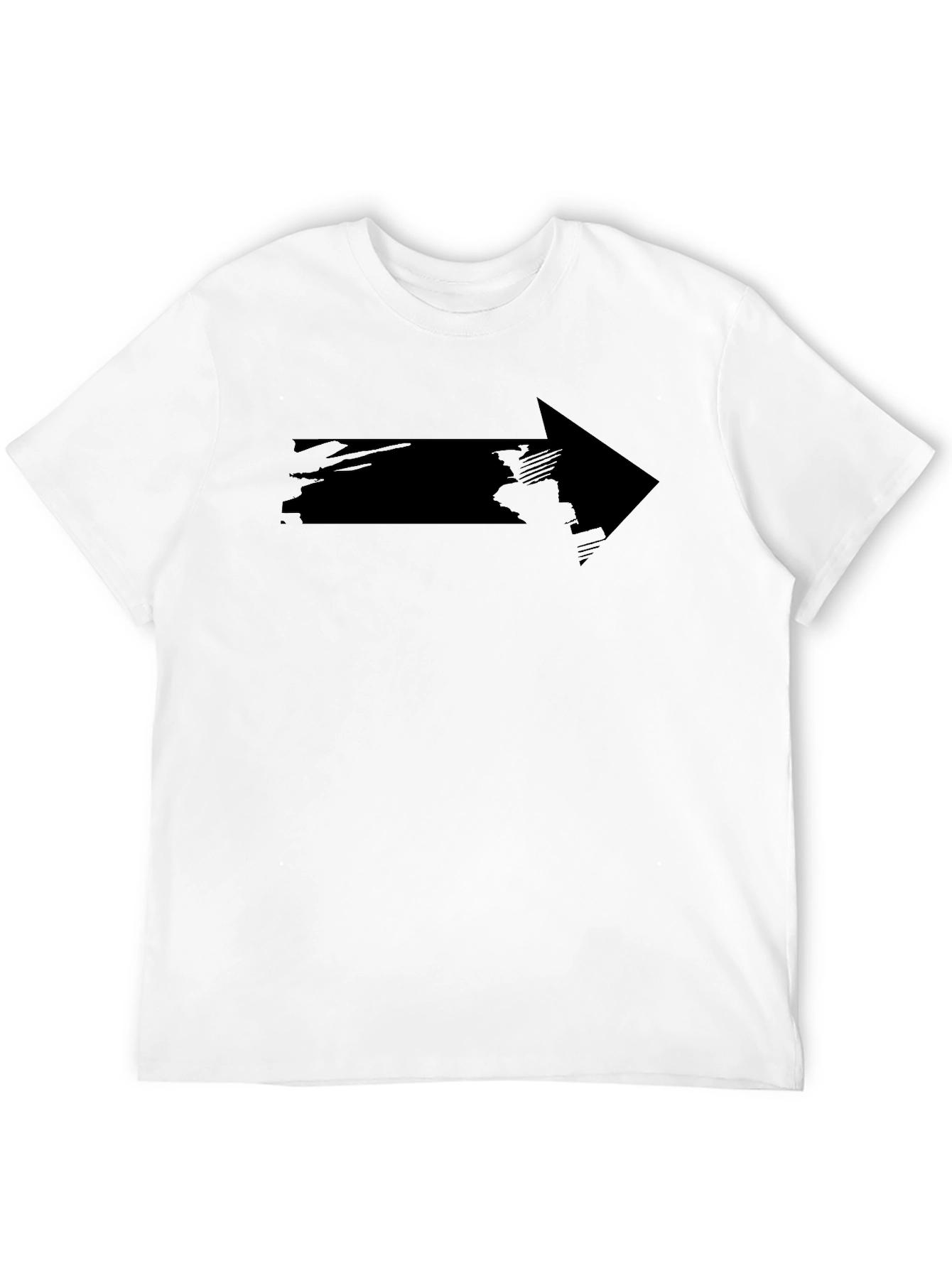 Black Black Graphic Arrow T-Shirt - Modern Casual Tee view 12