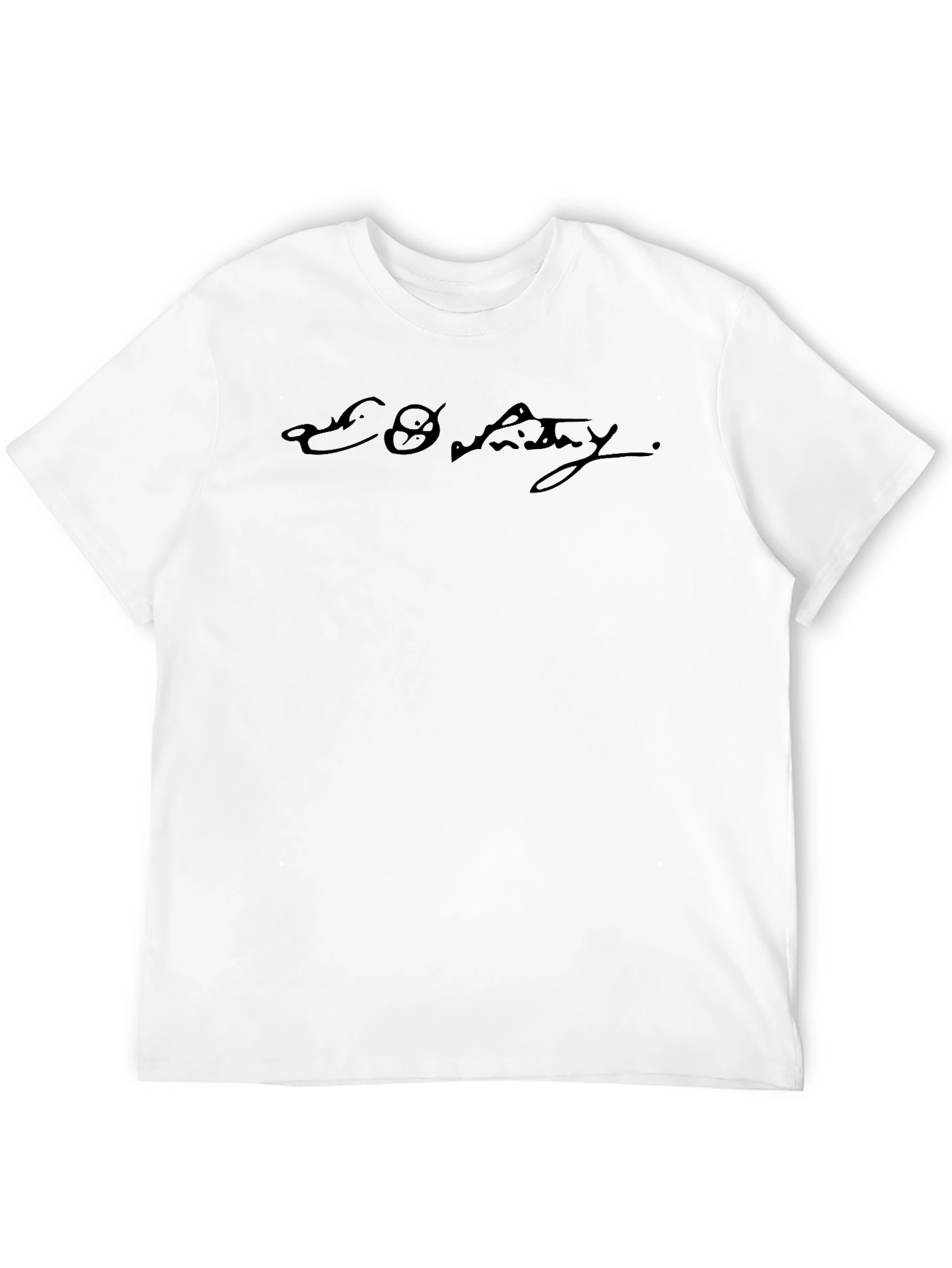Black Black Graphic Tee - 'Co Whatay' Print, Casual Comfort view 12