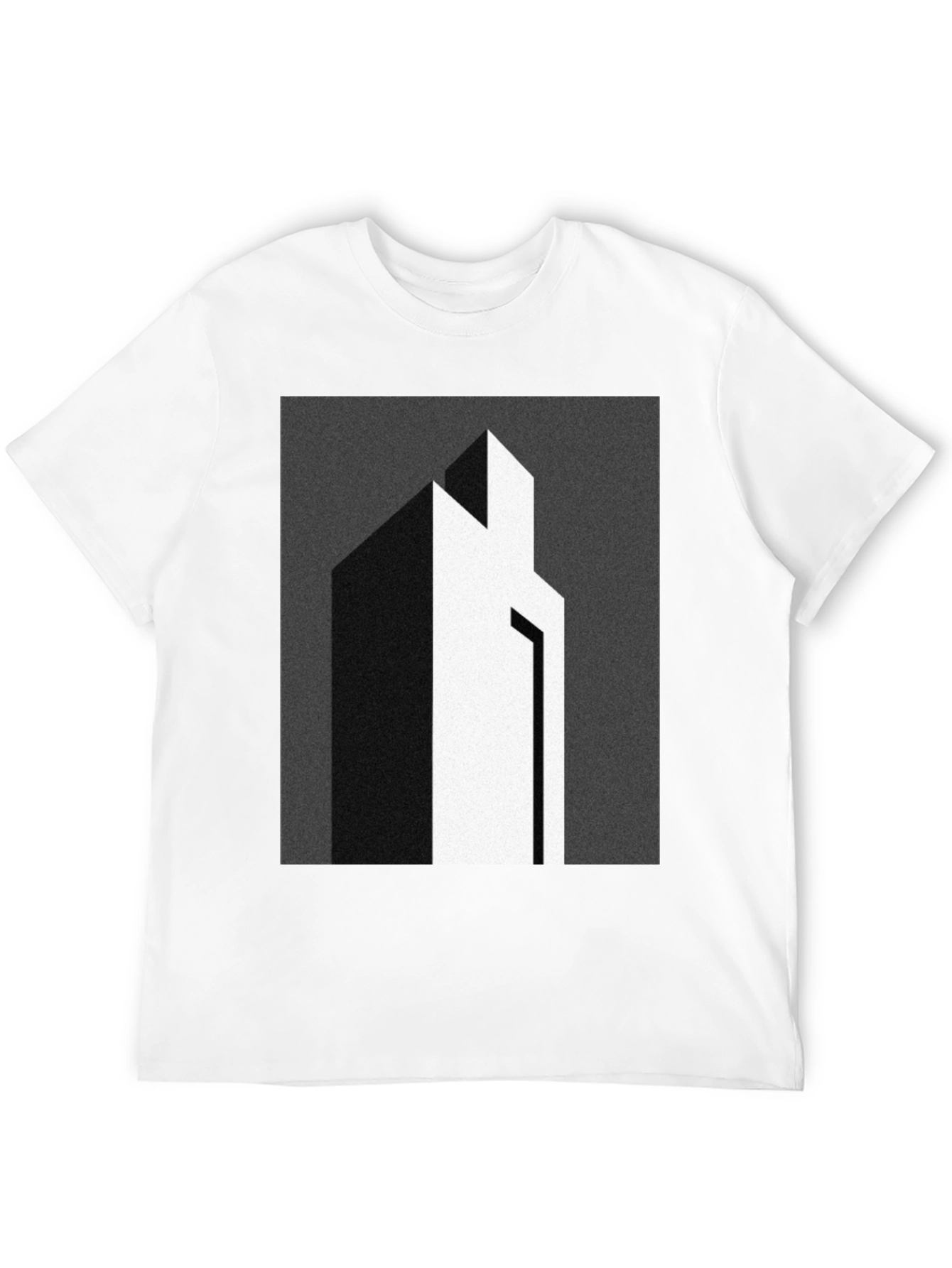 Black Modern Abstract Graphic Print Tee view 12