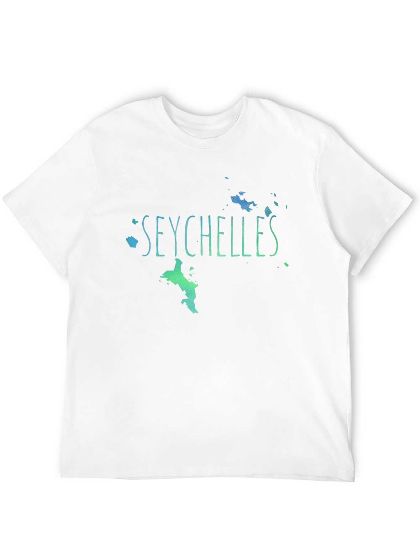 Black Seychelles Graphic Print Men's T-Shirt view 12