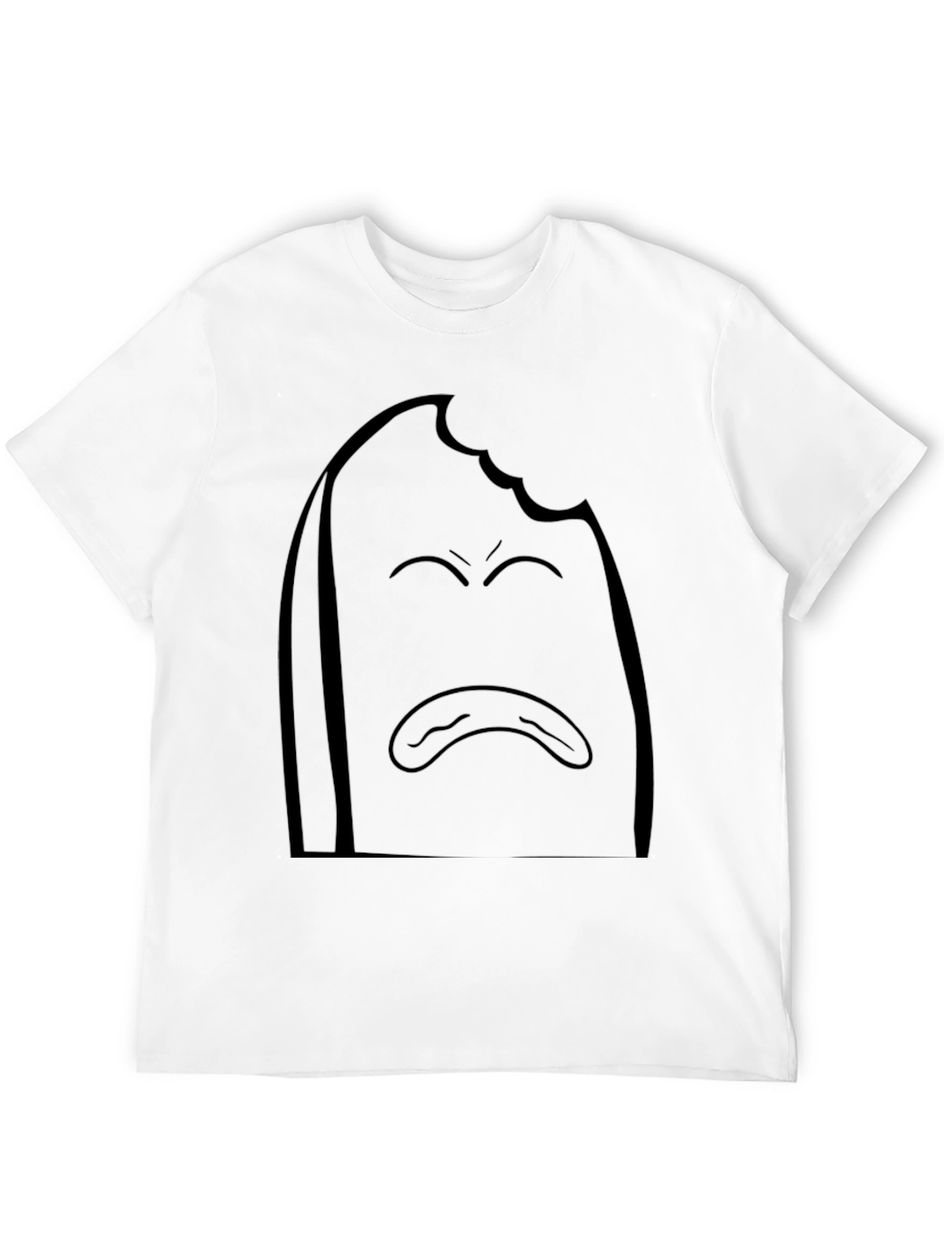Black Sad Toast Graphic T-Shirt - Comfort Fit view 12