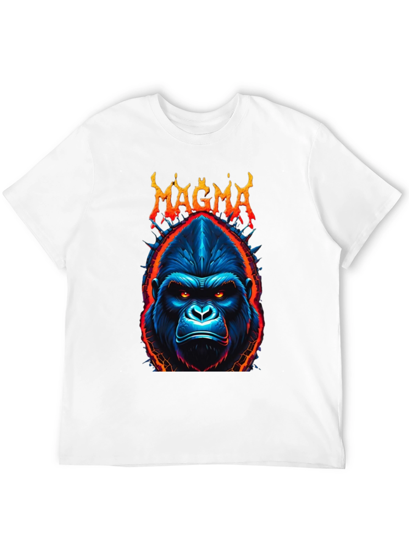 Black Magma Gorilla Graphic Tee - Bold Black T-Shirt view 12