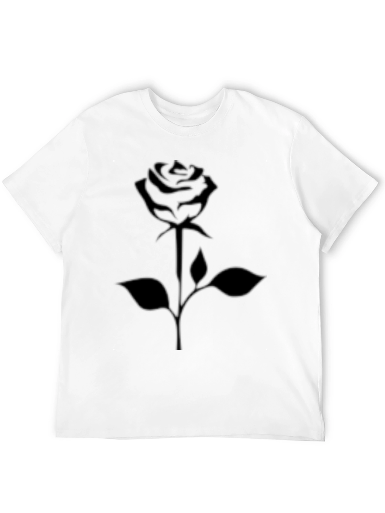 Black Black Rose Graphic Tee - Men's Casual Style view 12