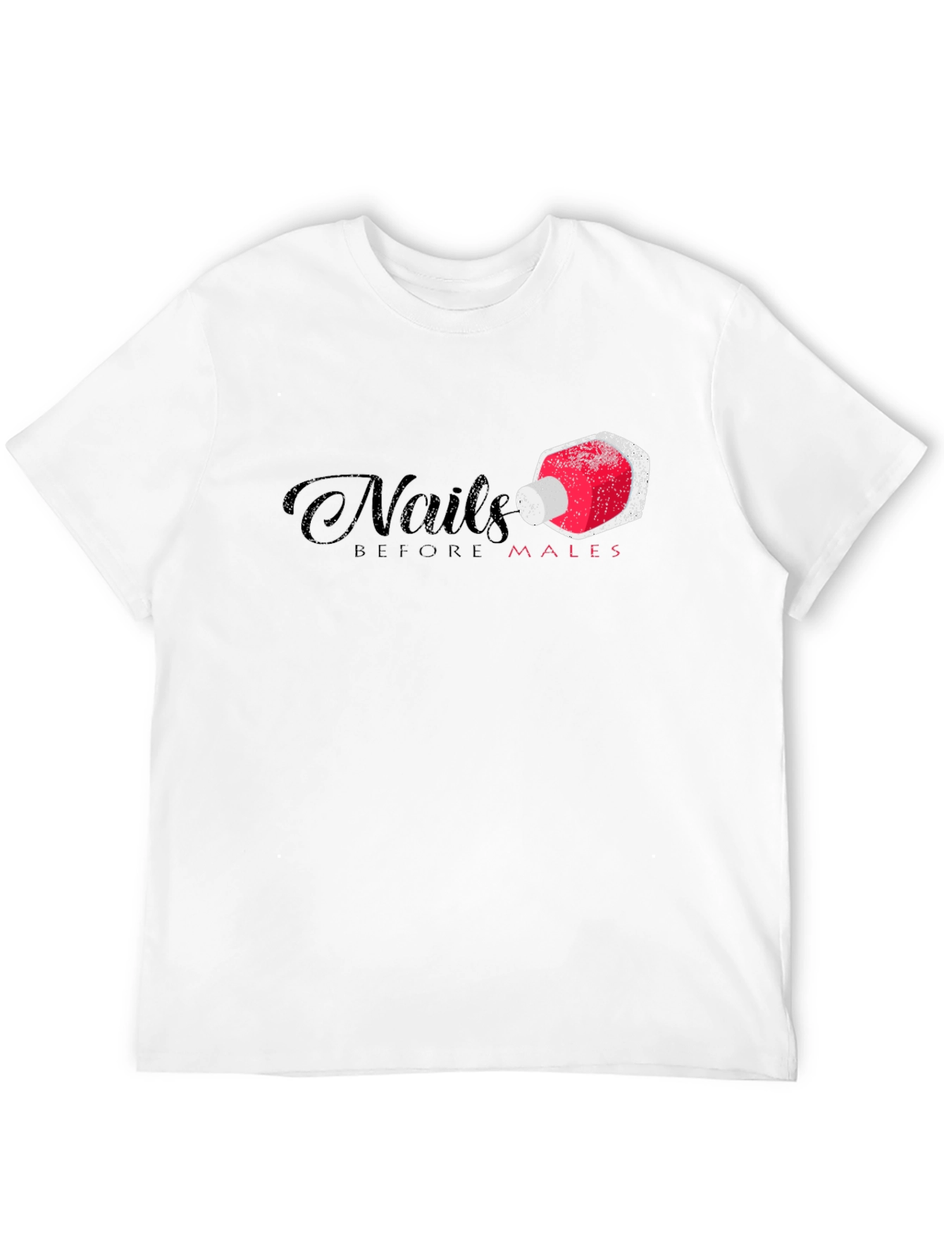 Black Nails Before Males Funny Graphic T-Shirt view 12
