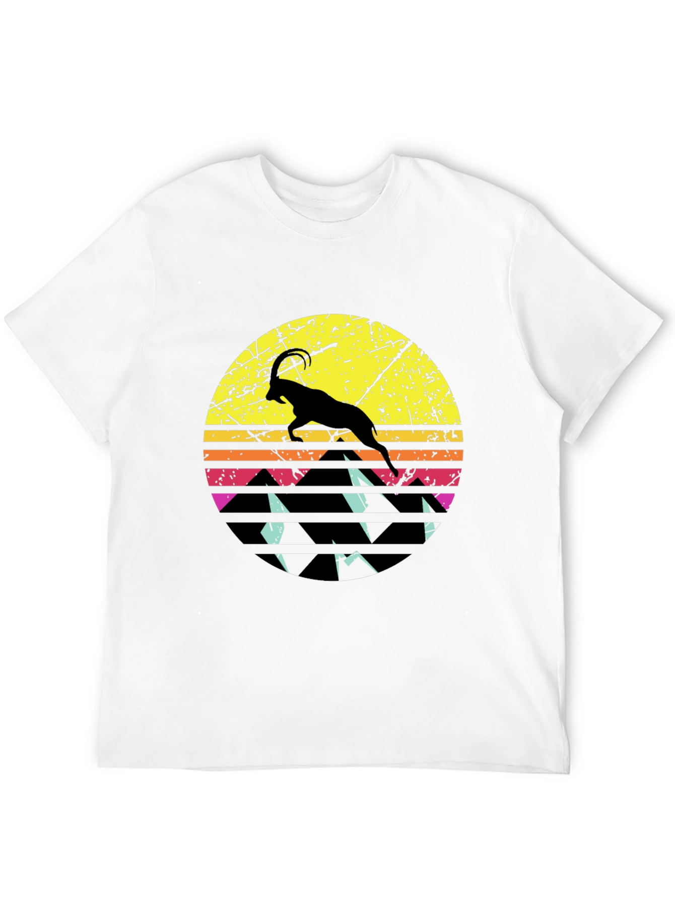 Black Sunset Goat Graphic Tee - Black view 12