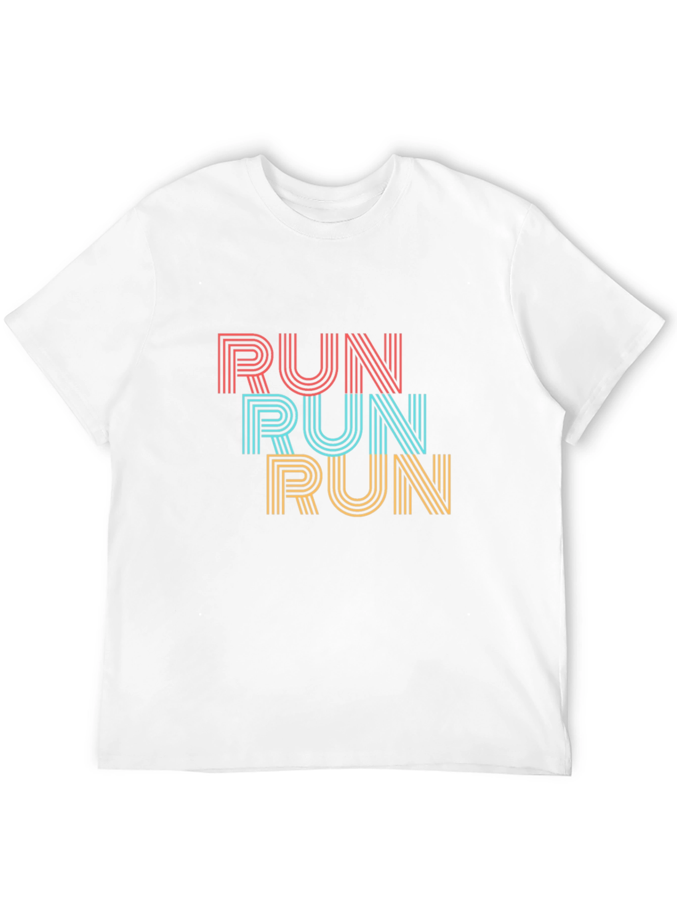 Retro RUN Graphic Tee - Stylish Activewear - 12